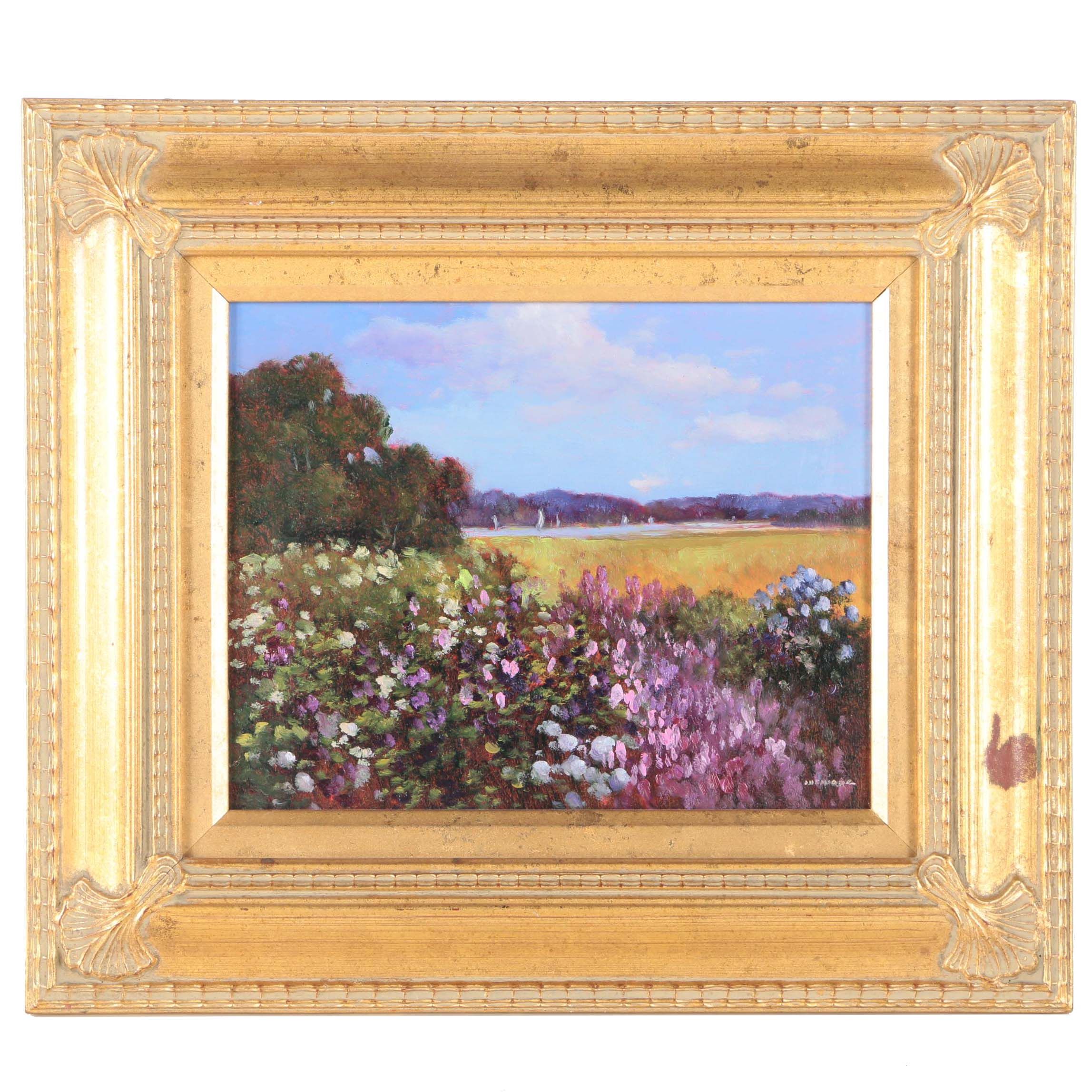 Monique Sakellarios Oil Painting on Canvas Board