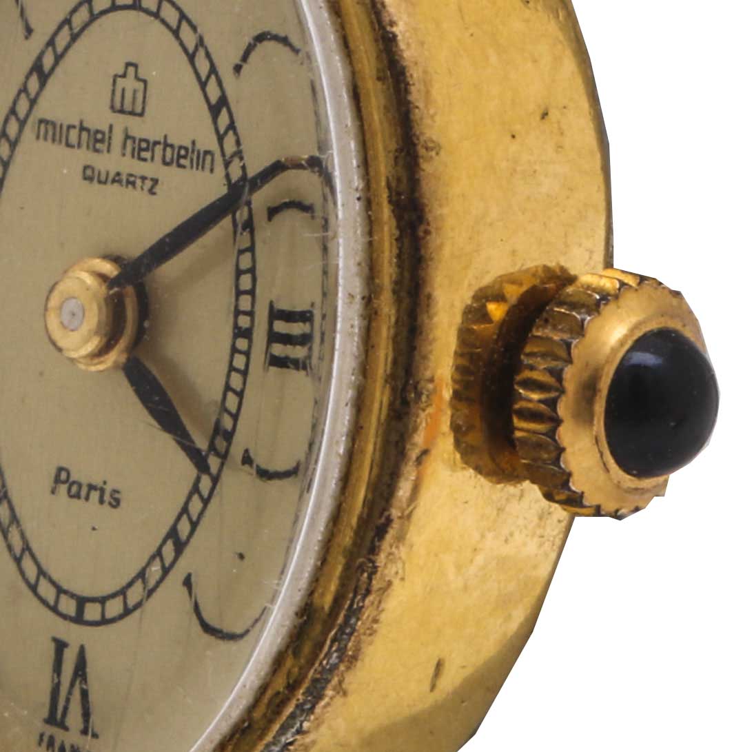 Michel Herbelin Gold Tone Quartz Watch