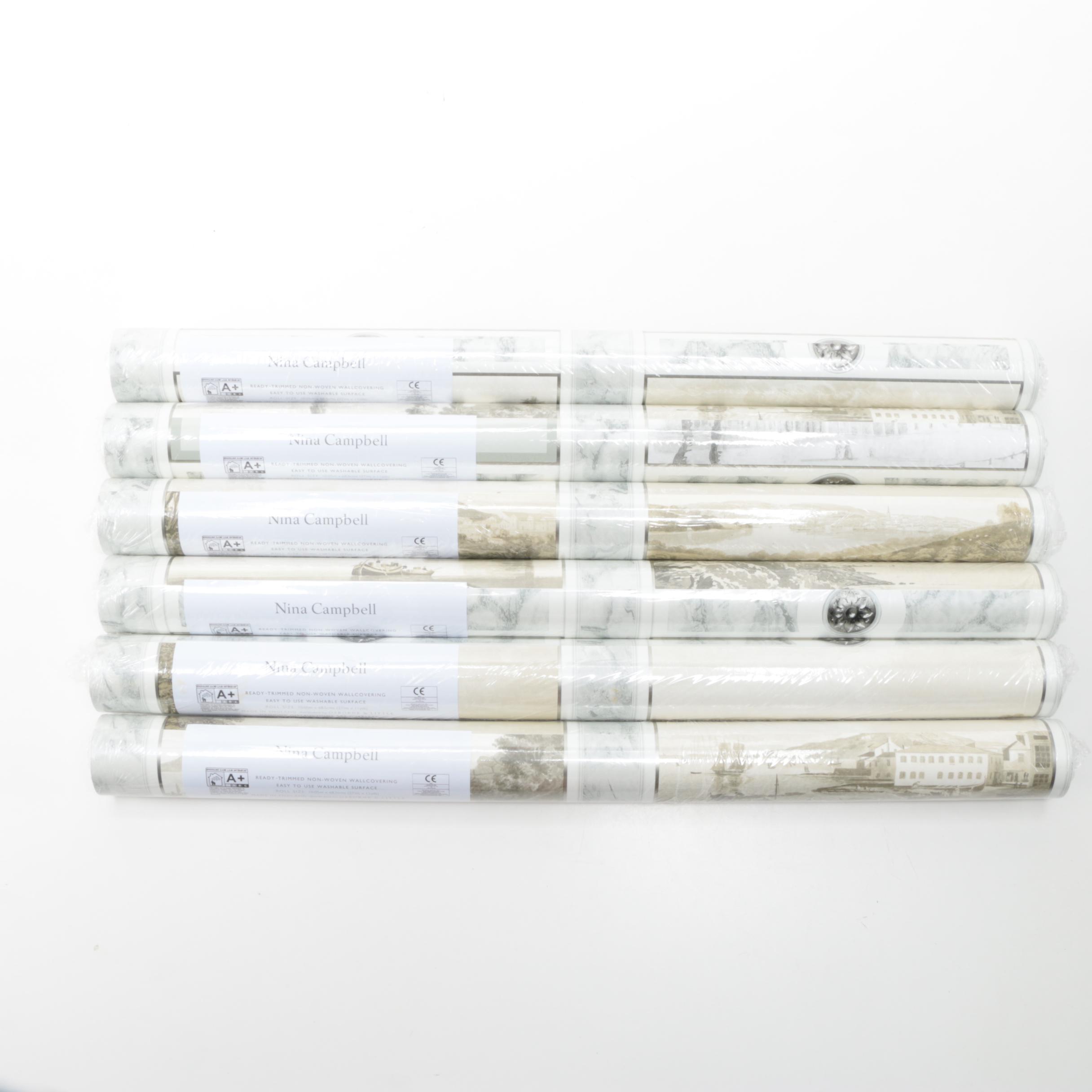 Six Rolls of Nina Campbell "Keightley's Folio" Wallpaper