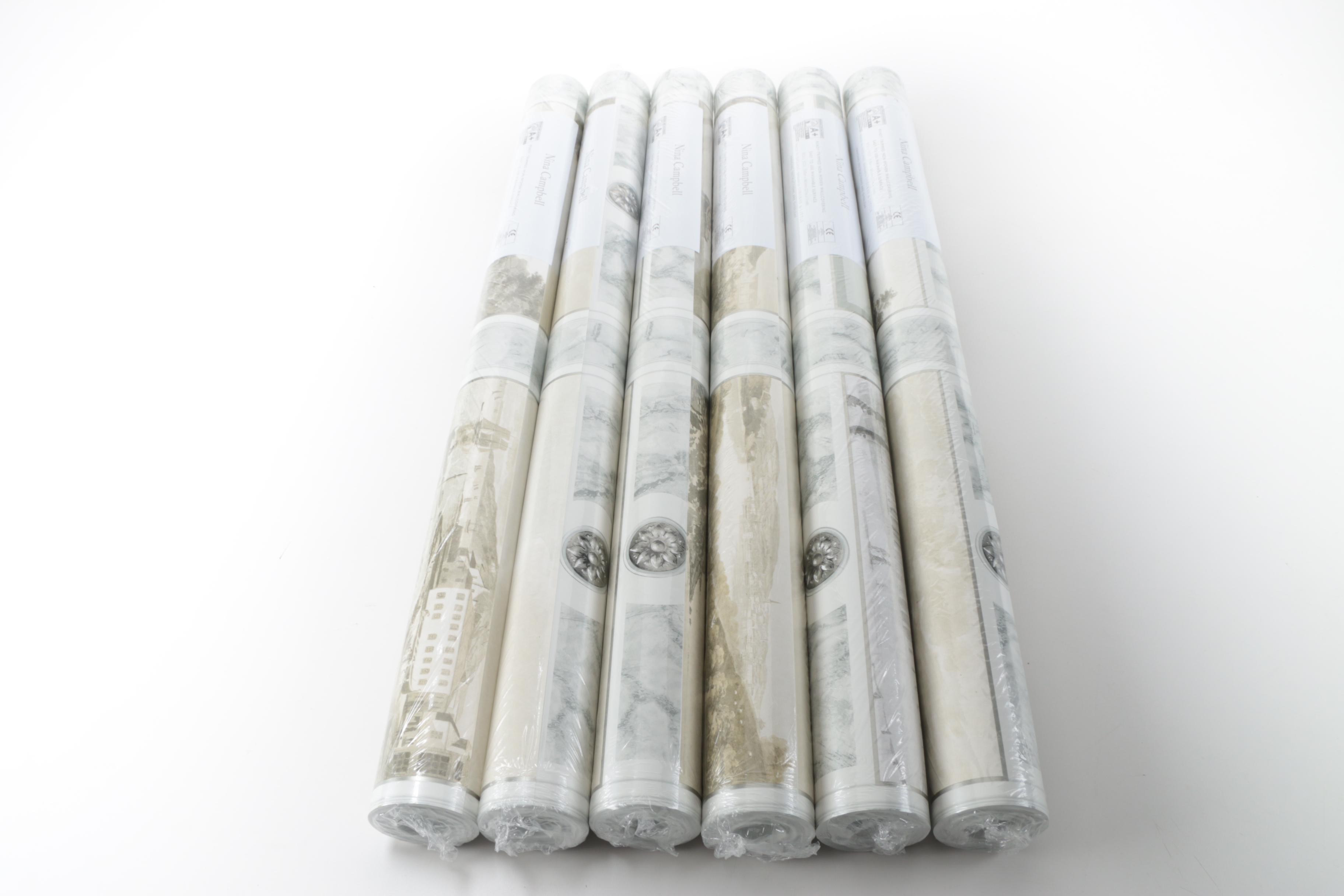 Six Rolls of Nina Campbell "Keightley's Folio" Wallpaper