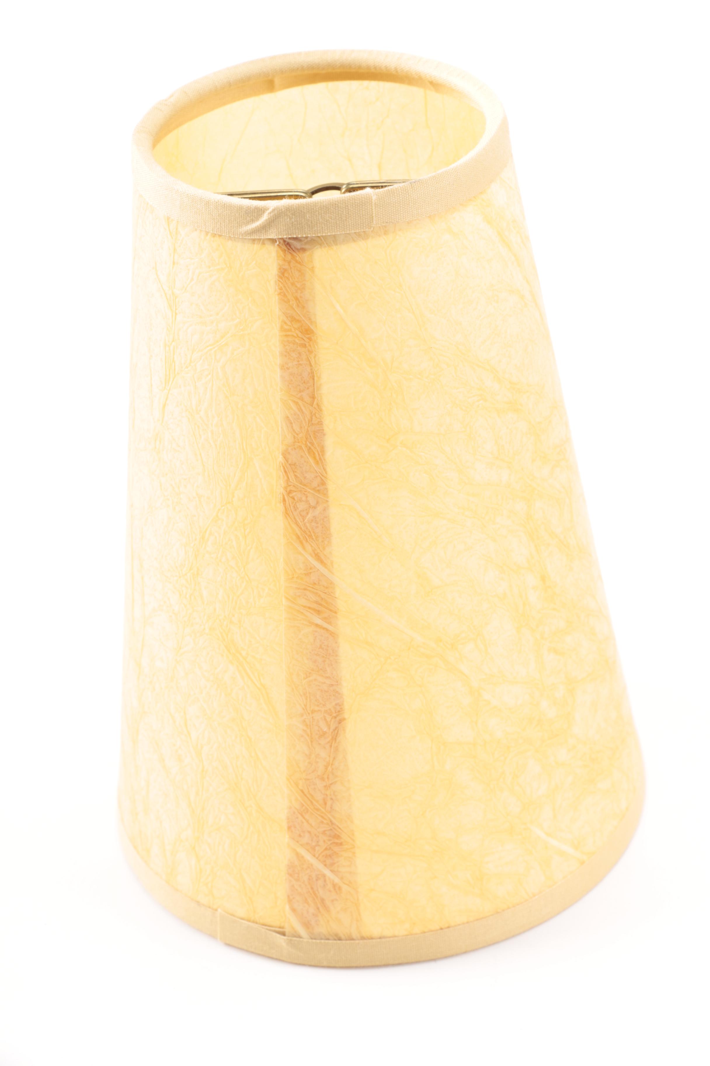 K. Kewell Signed Lattice Cut Ceramic Table Lamp