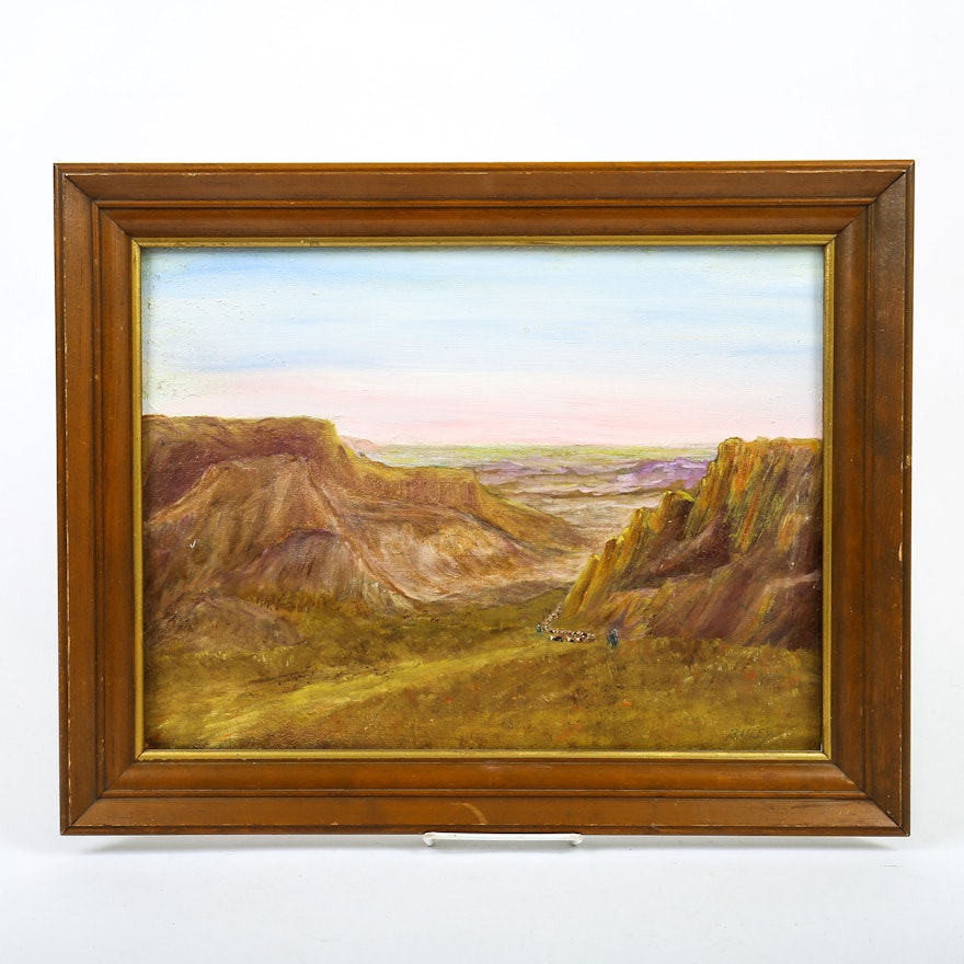Cliff Bailey Oil Painting "Cattle Trail"