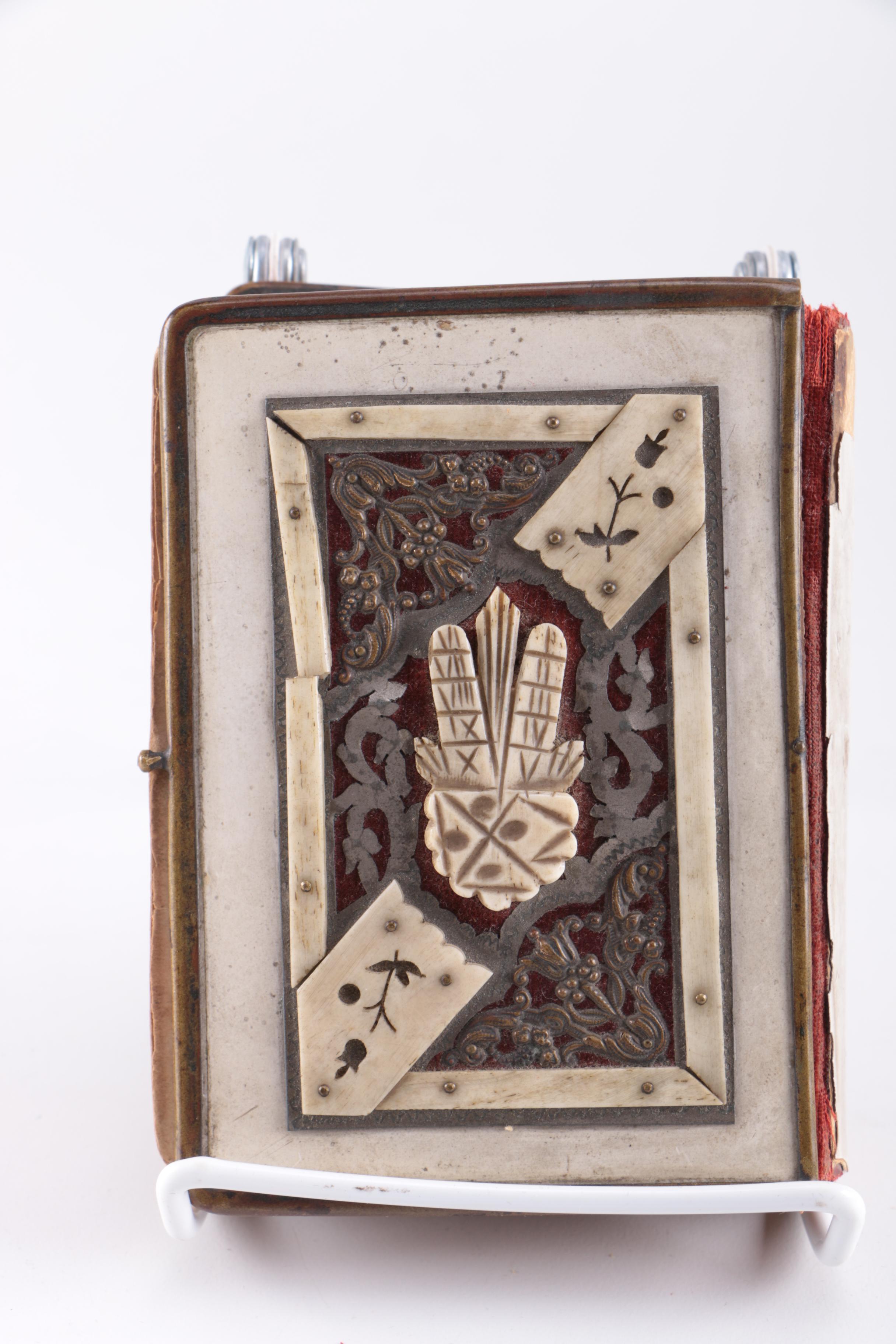 Jewish Religious Books With Brass Covers