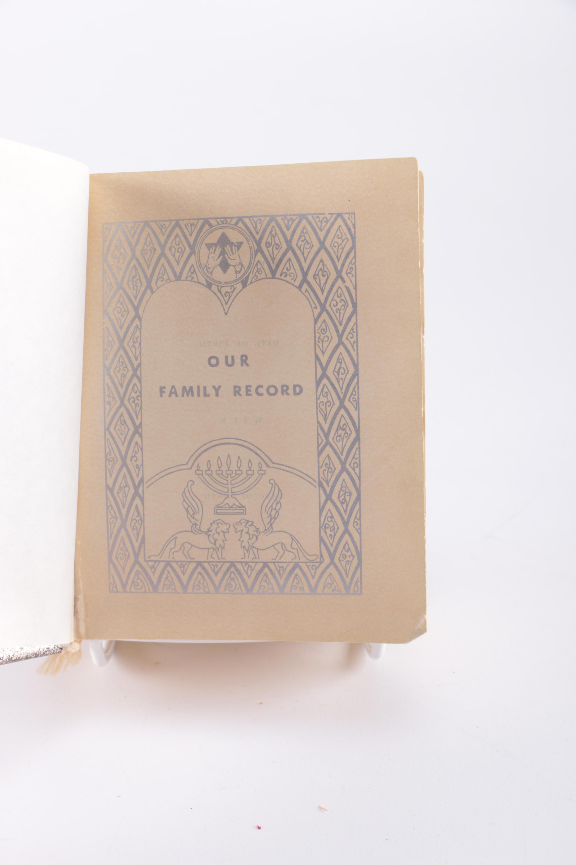 Jewish Religious Books With Brass Covers