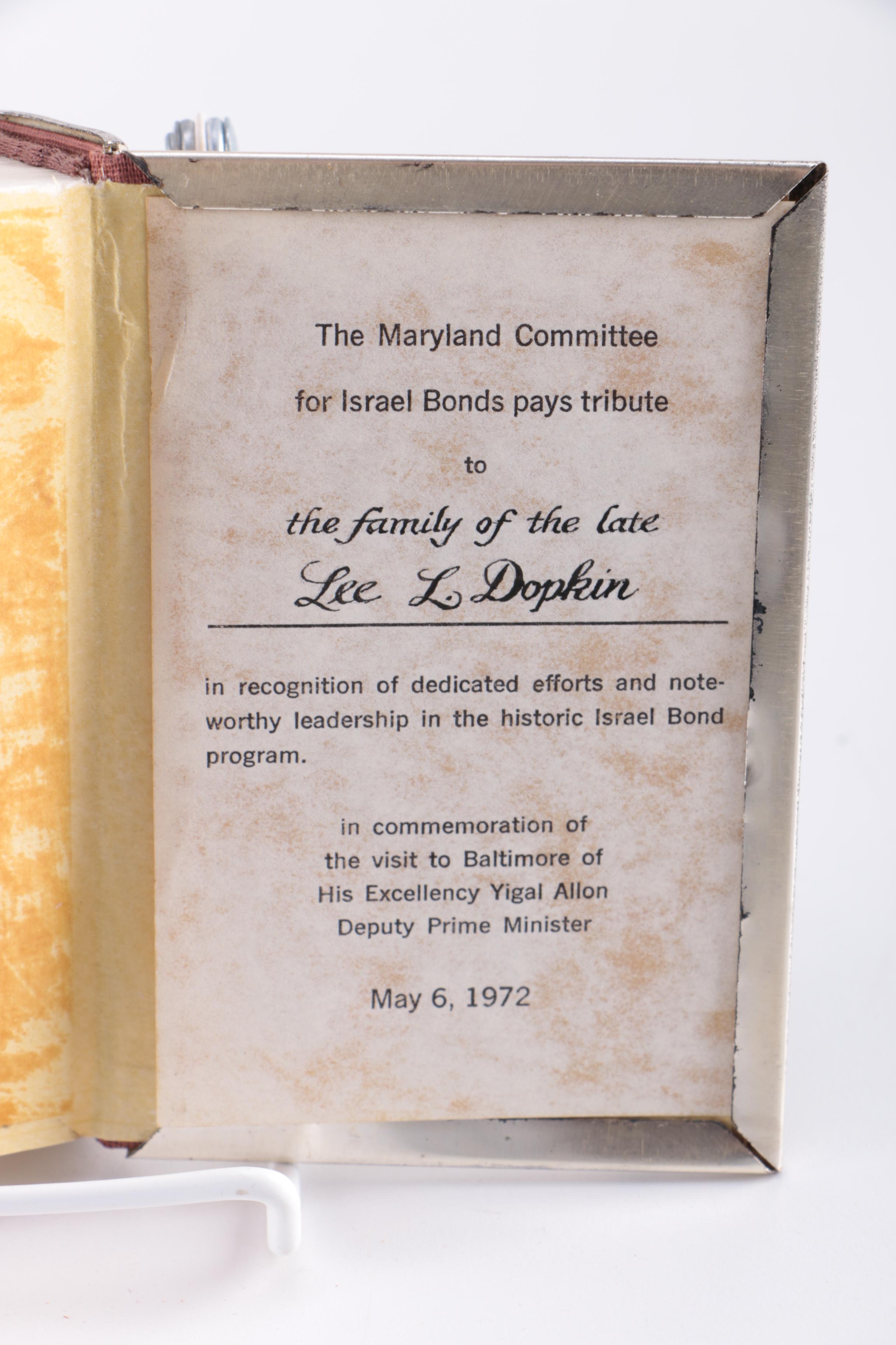 Jewish Religious Books With Brass Covers