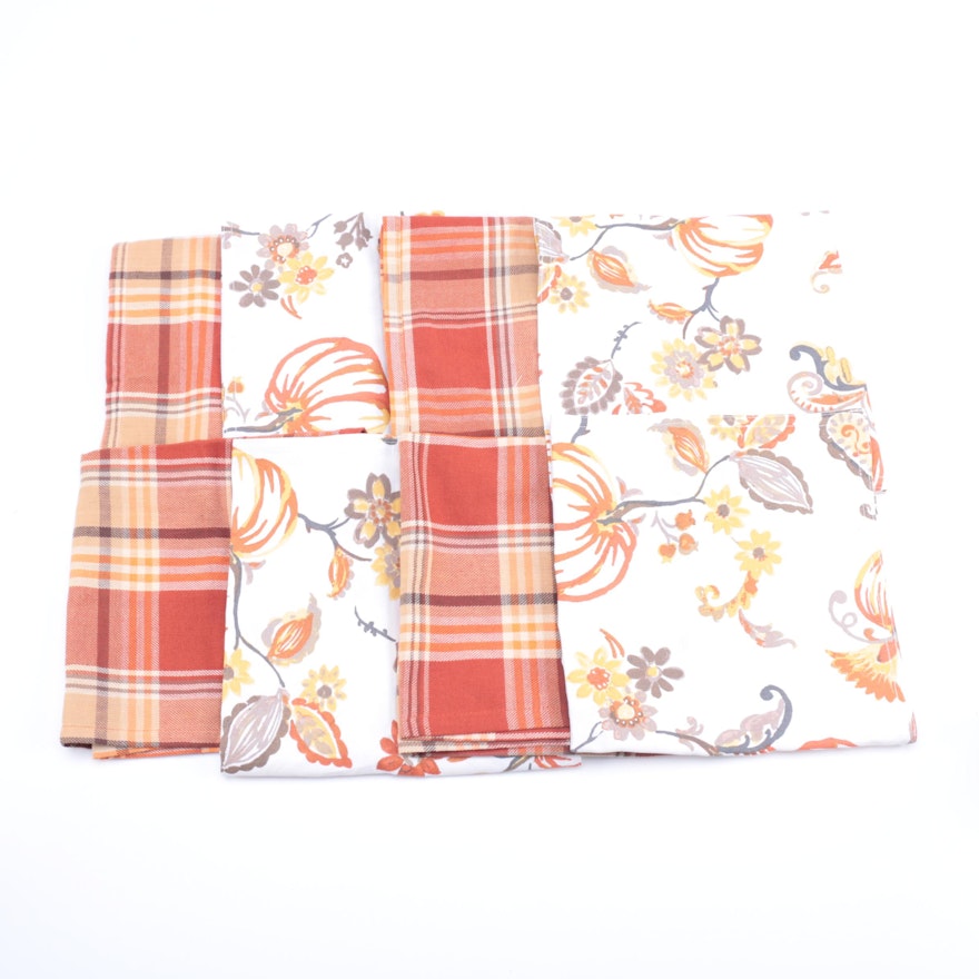 Two Sets of Patterned Linens