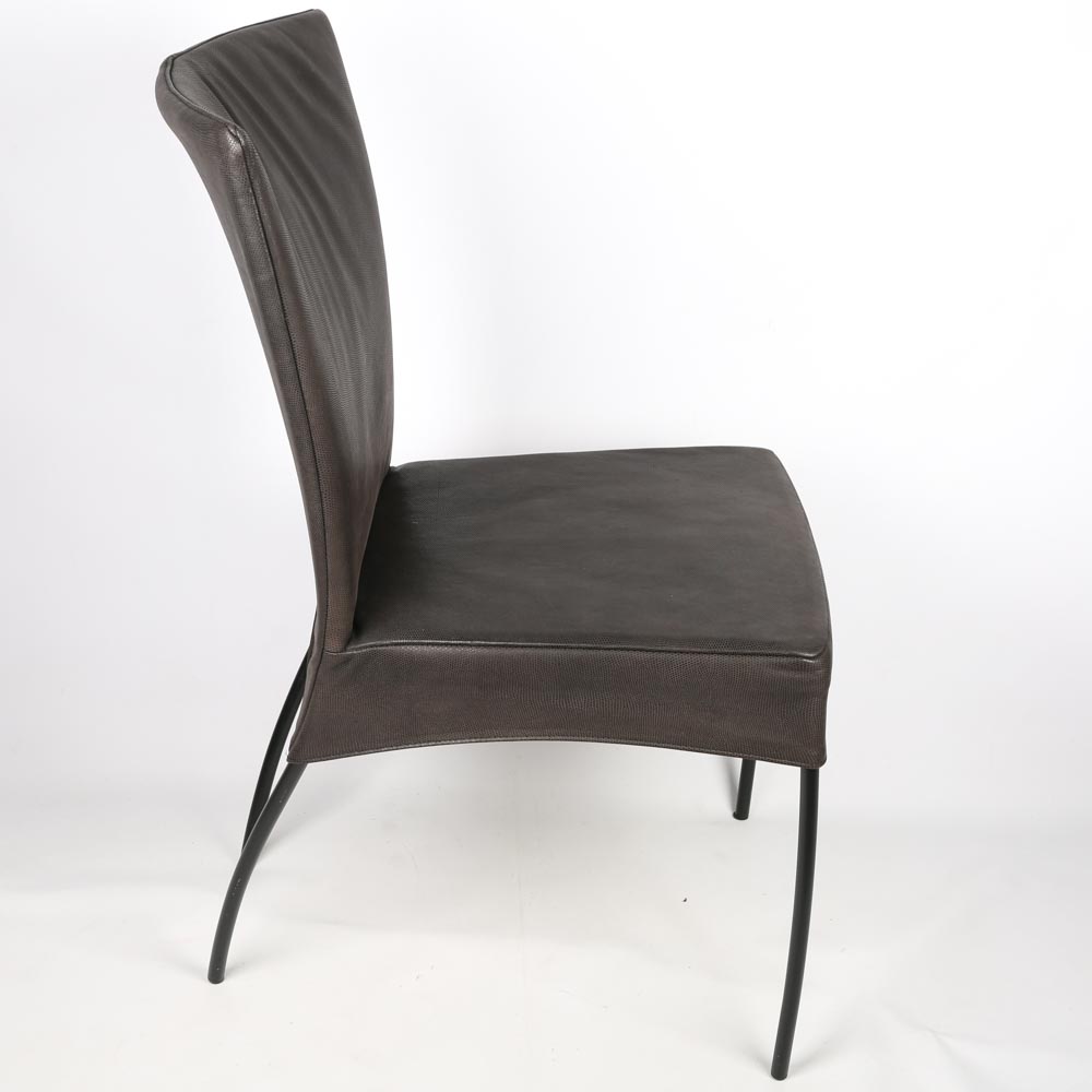 Roche Bobois Leather Dining Chairs