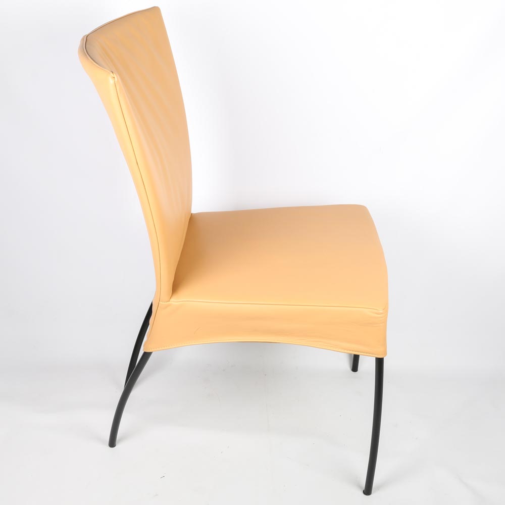 Roche Bobois Leather Dining Chairs