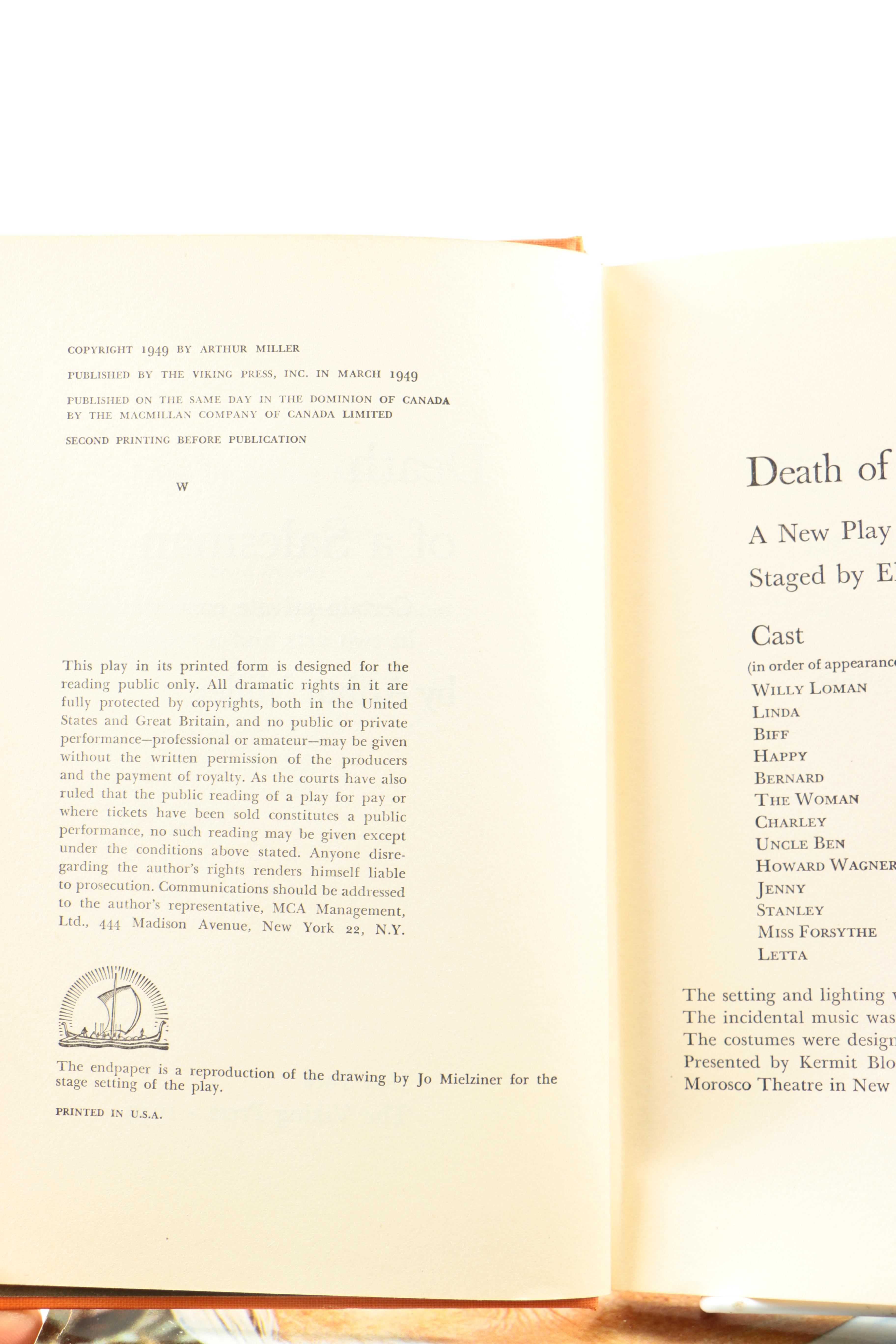 Books Including 1949 "Death of a Salesman"