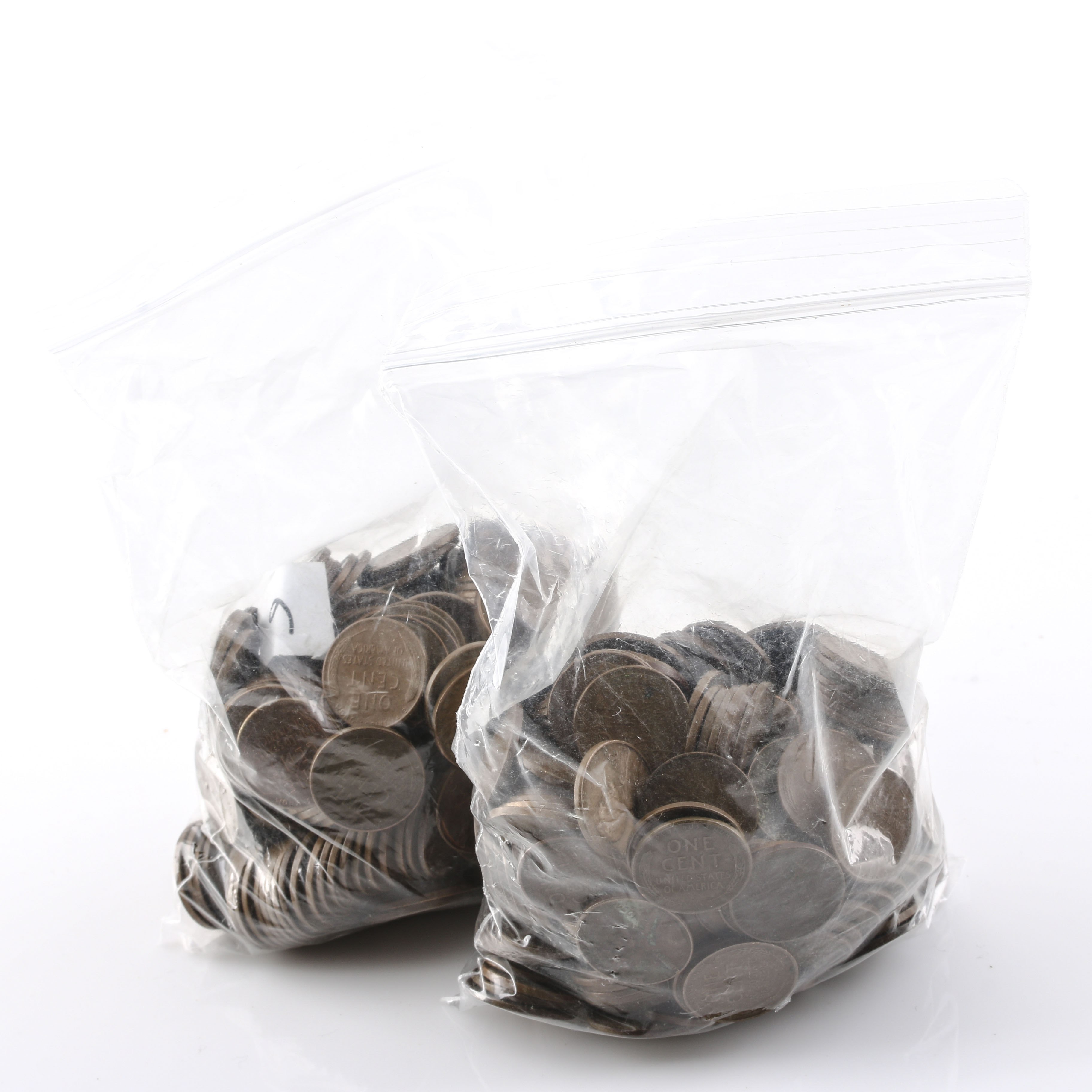 Group of Approximately 500 Lincoln Head Wheat Cents