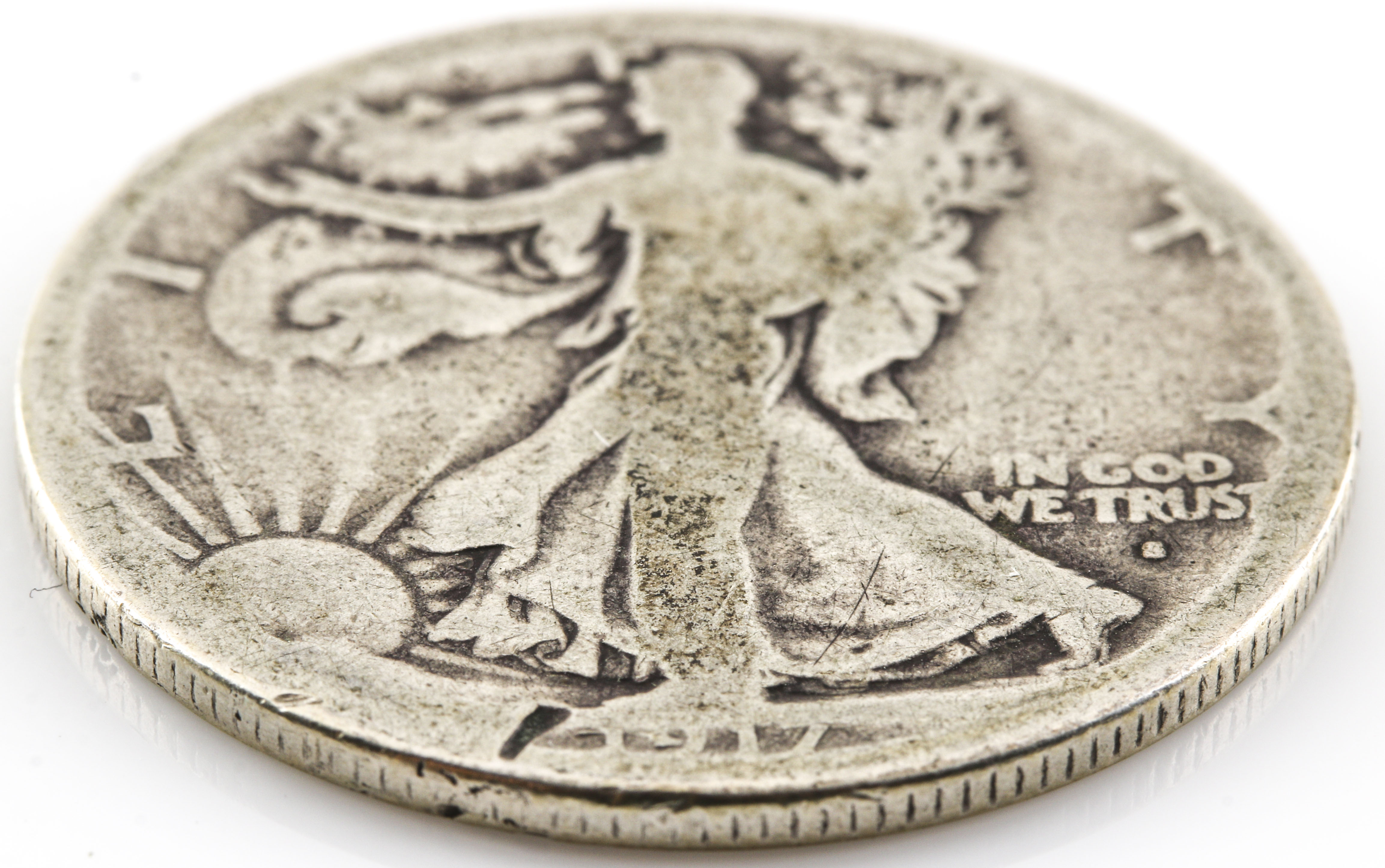 1917 S (Obverse) Walking Liberty Silver Half Dollar