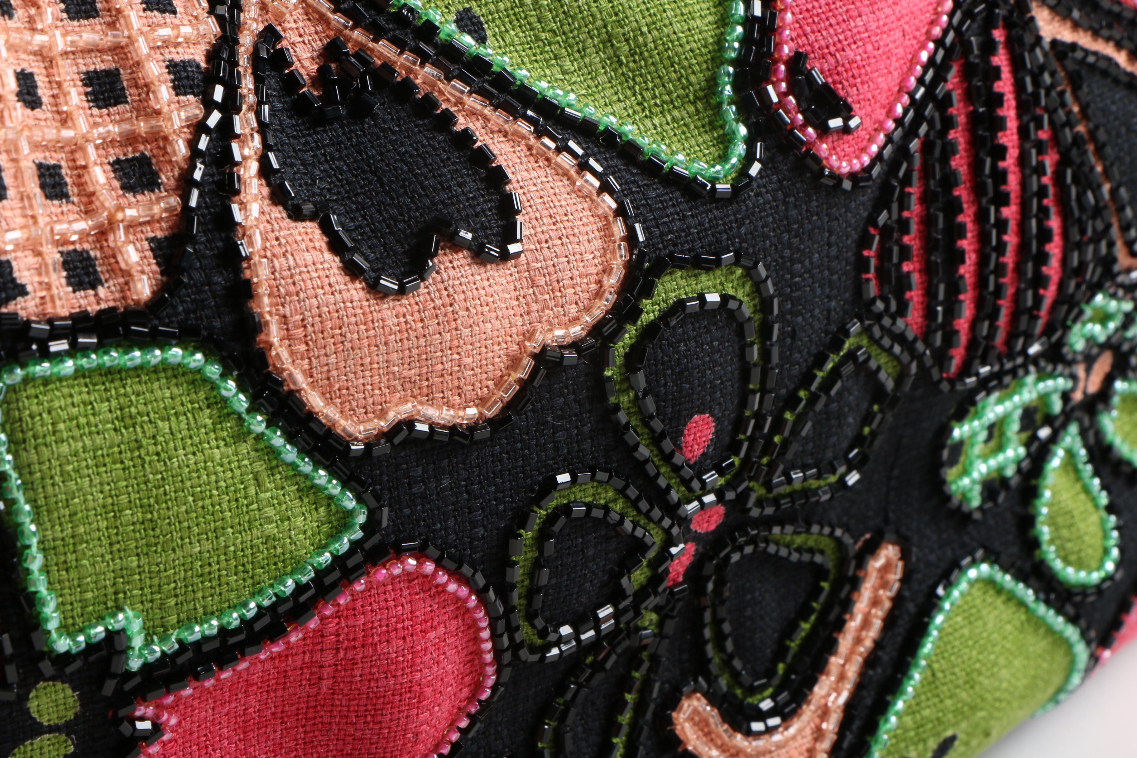 Isabella Fiore Flower-Shower Emma Tote with Snakeskin Accents