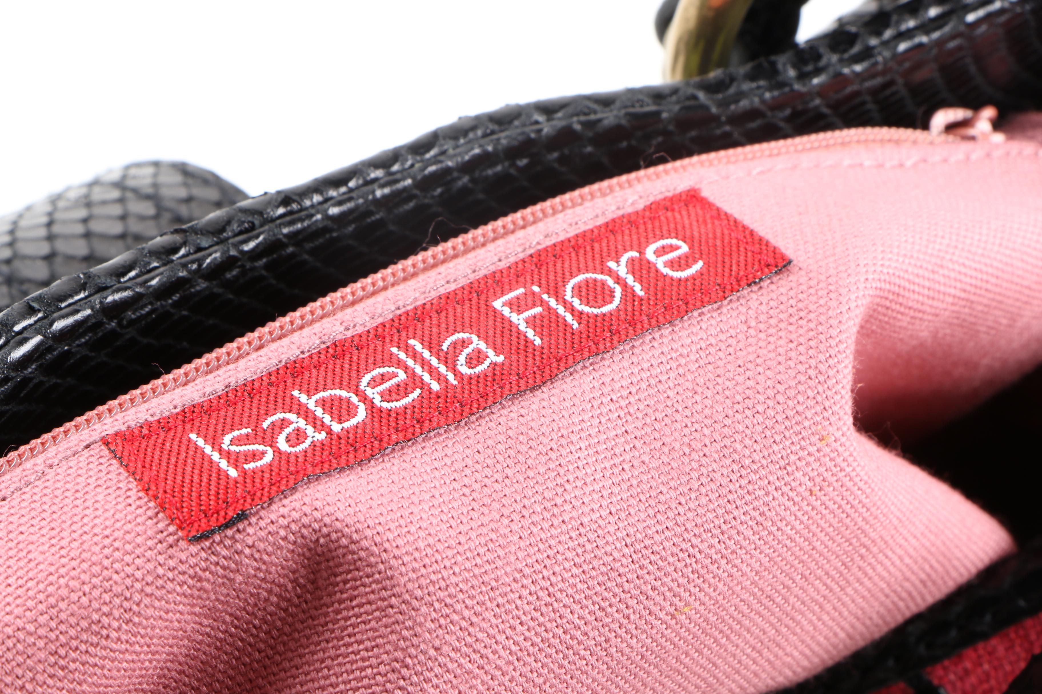 Isabella Fiore Flower-Shower Emma Tote with Snakeskin Accents