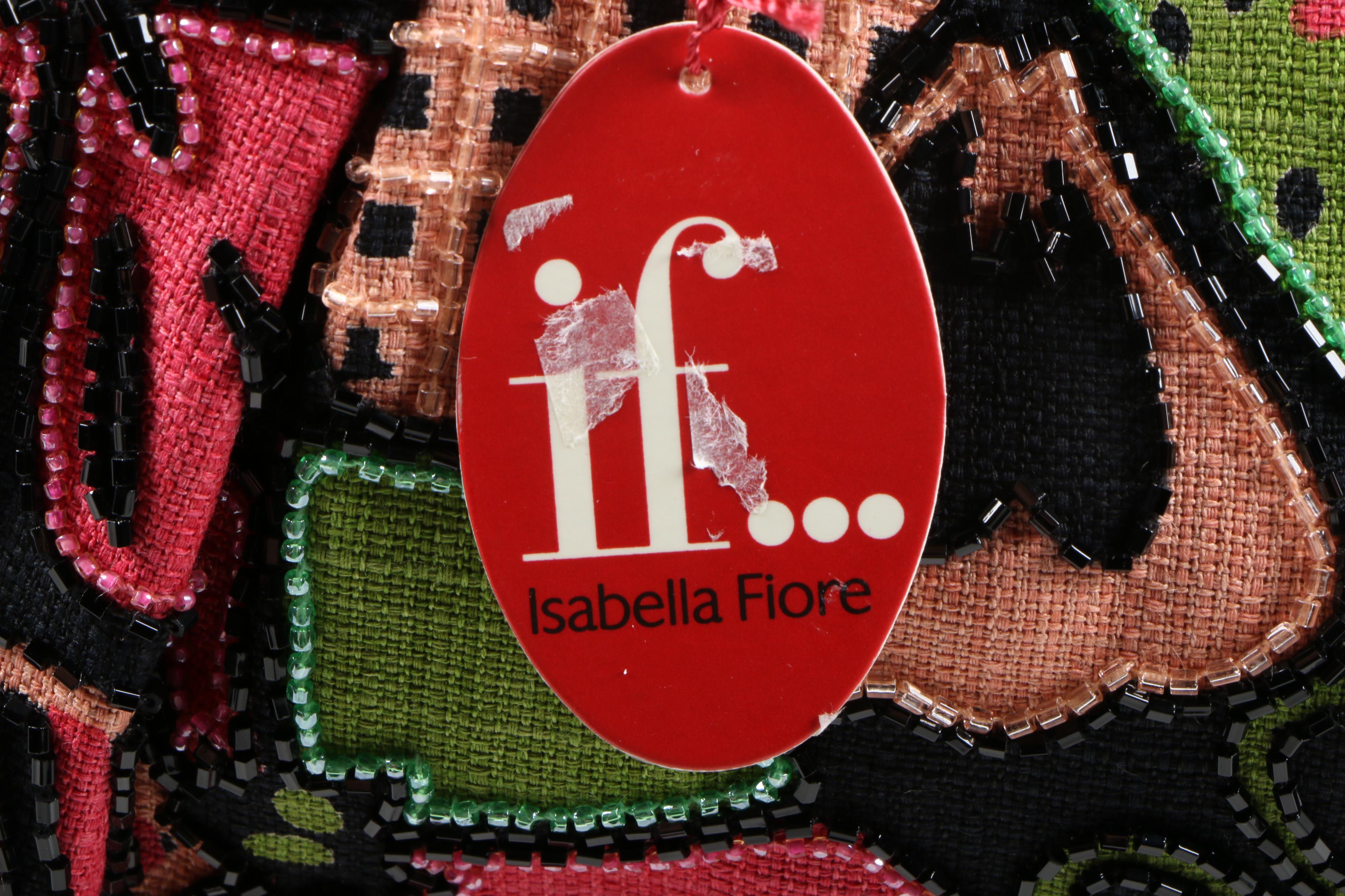 Isabella Fiore Flower-Shower Emma Tote with Snakeskin Accents