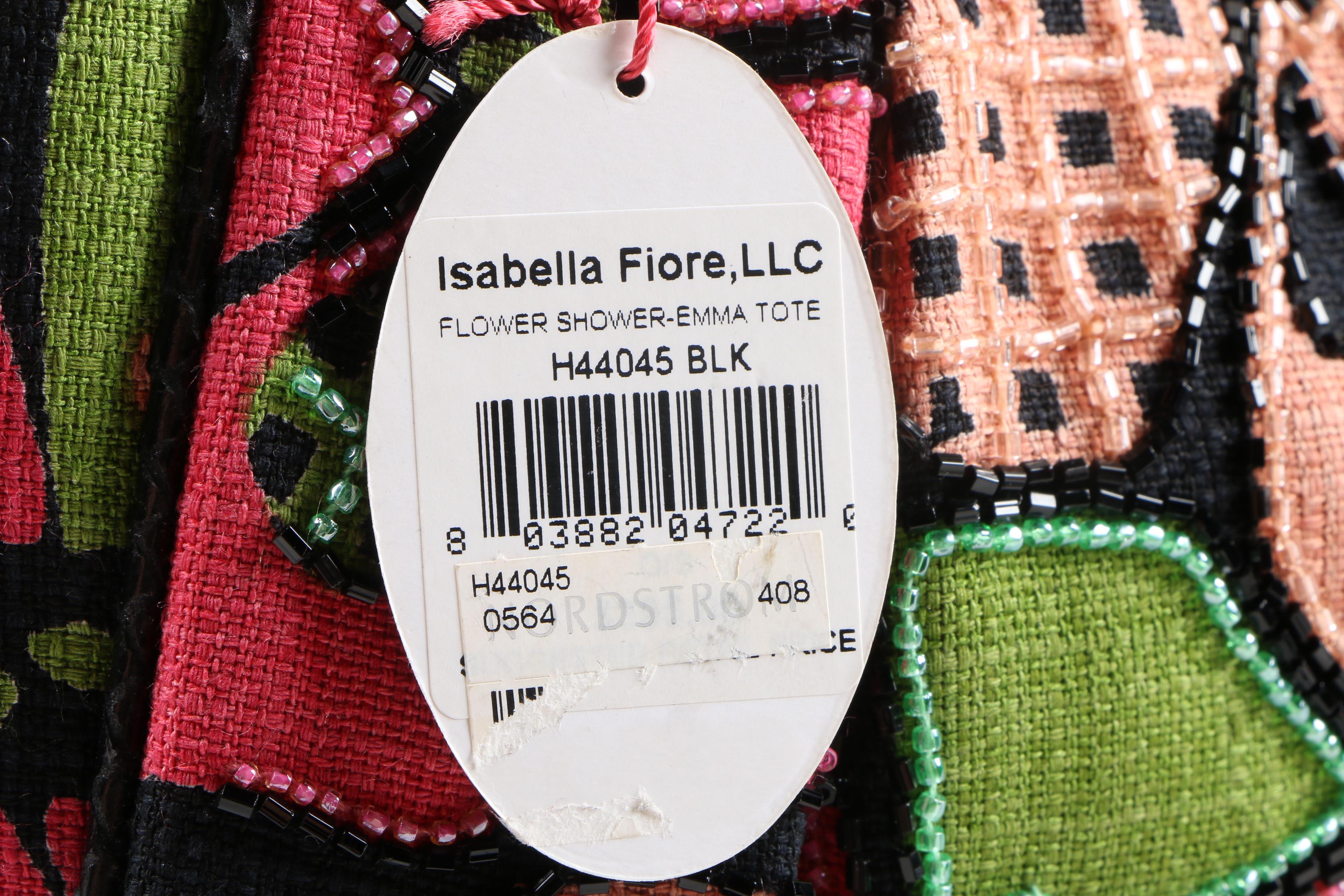 Isabella Fiore Flower-Shower Emma Tote with Snakeskin Accents