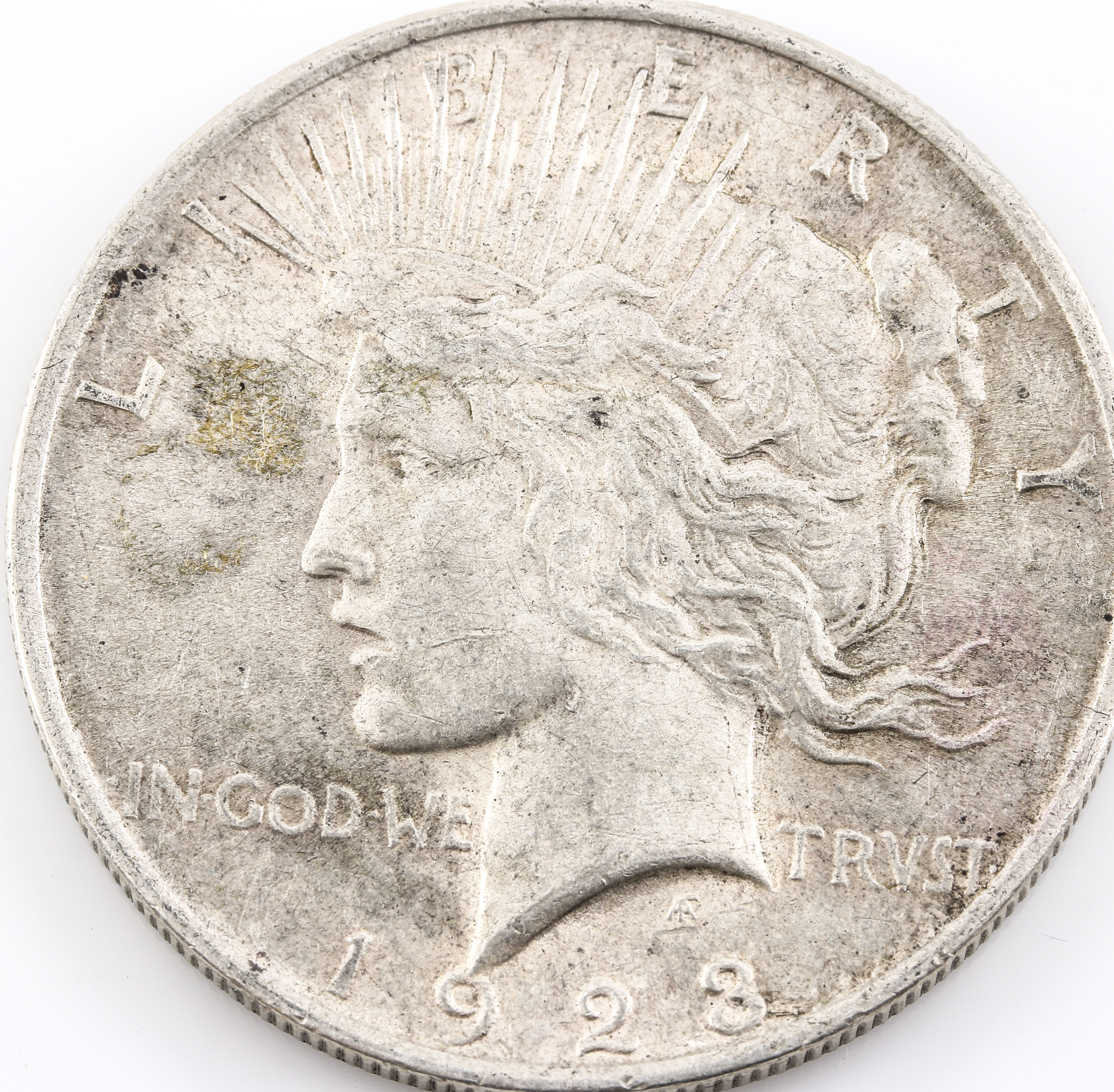Group of Five Silver Peace Dollars