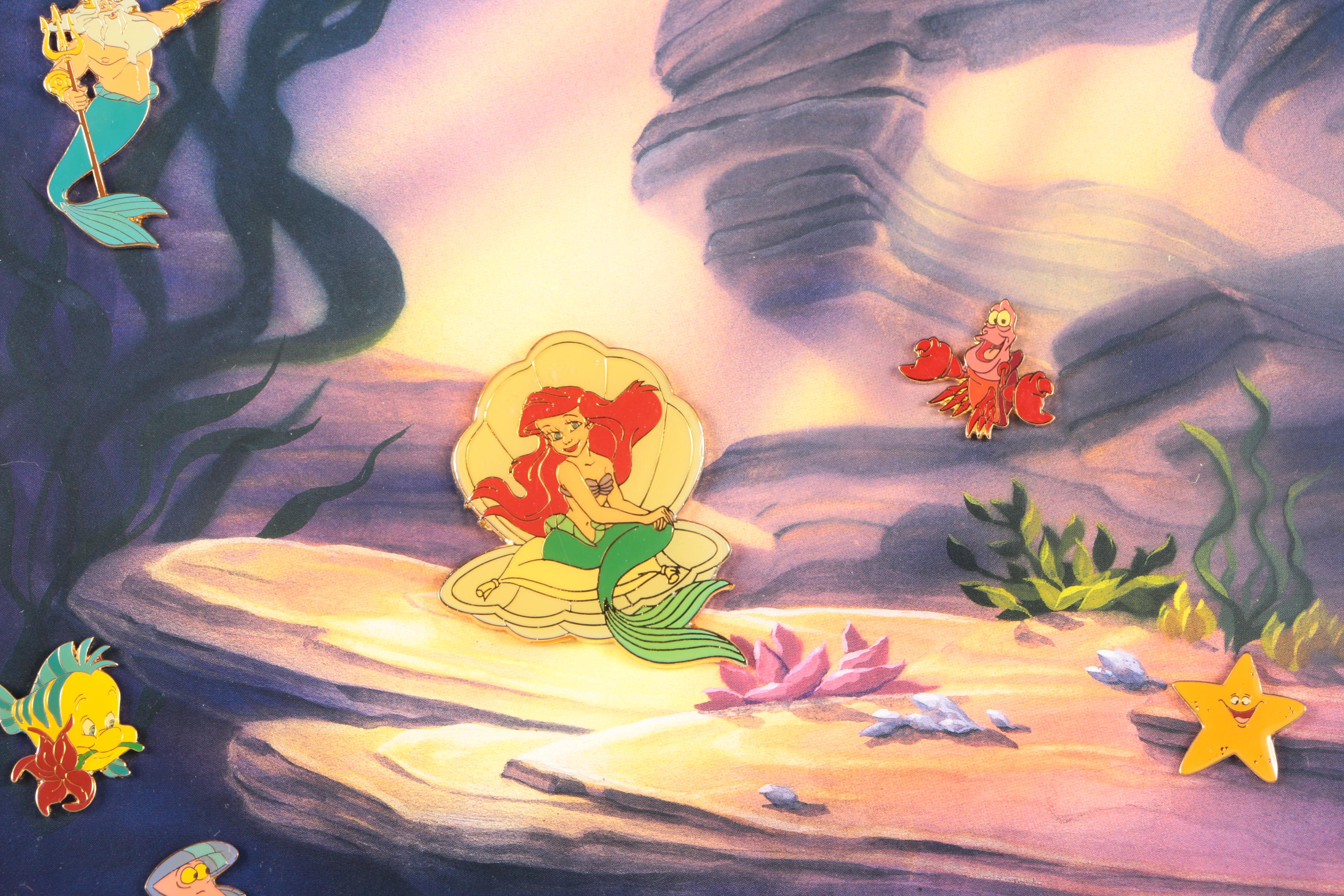 Limited Edition  "The Little Mermaid" Tenth Anniversary Pin Collection