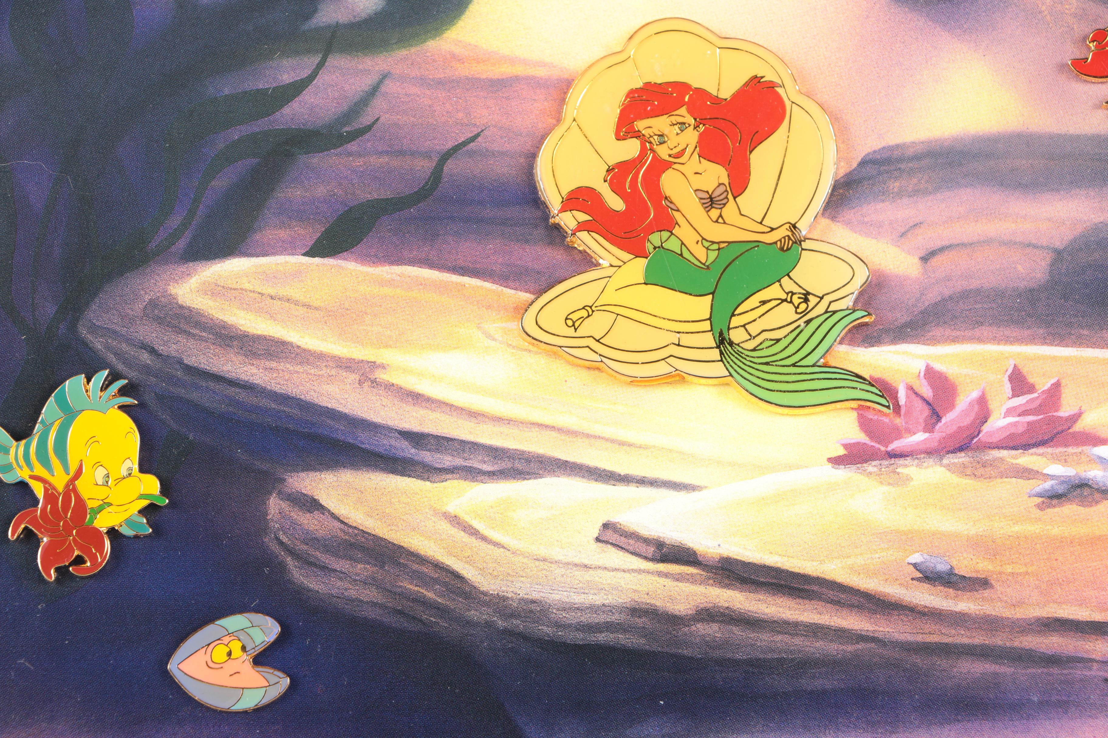 Limited Edition  "The Little Mermaid" Tenth Anniversary Pin Collection