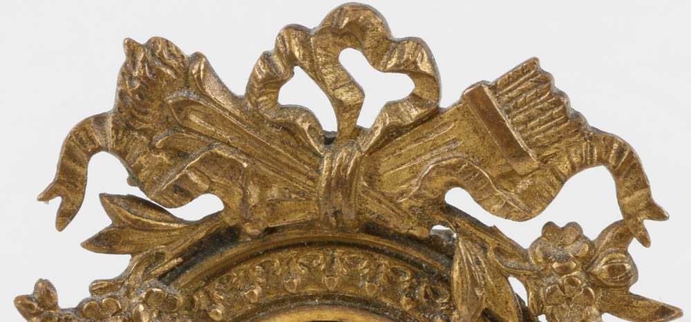 19th - Century French Enameled  Miniature Portrait