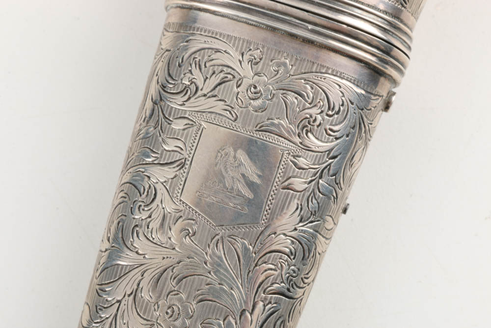 Circa 1833 Joseph Willmore Sterling Silver Perfume Flask