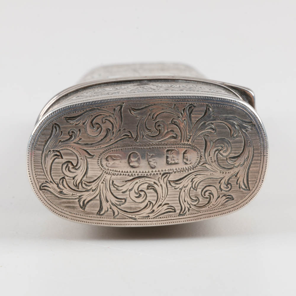 Circa 1833 Joseph Willmore Sterling Silver Perfume Flask