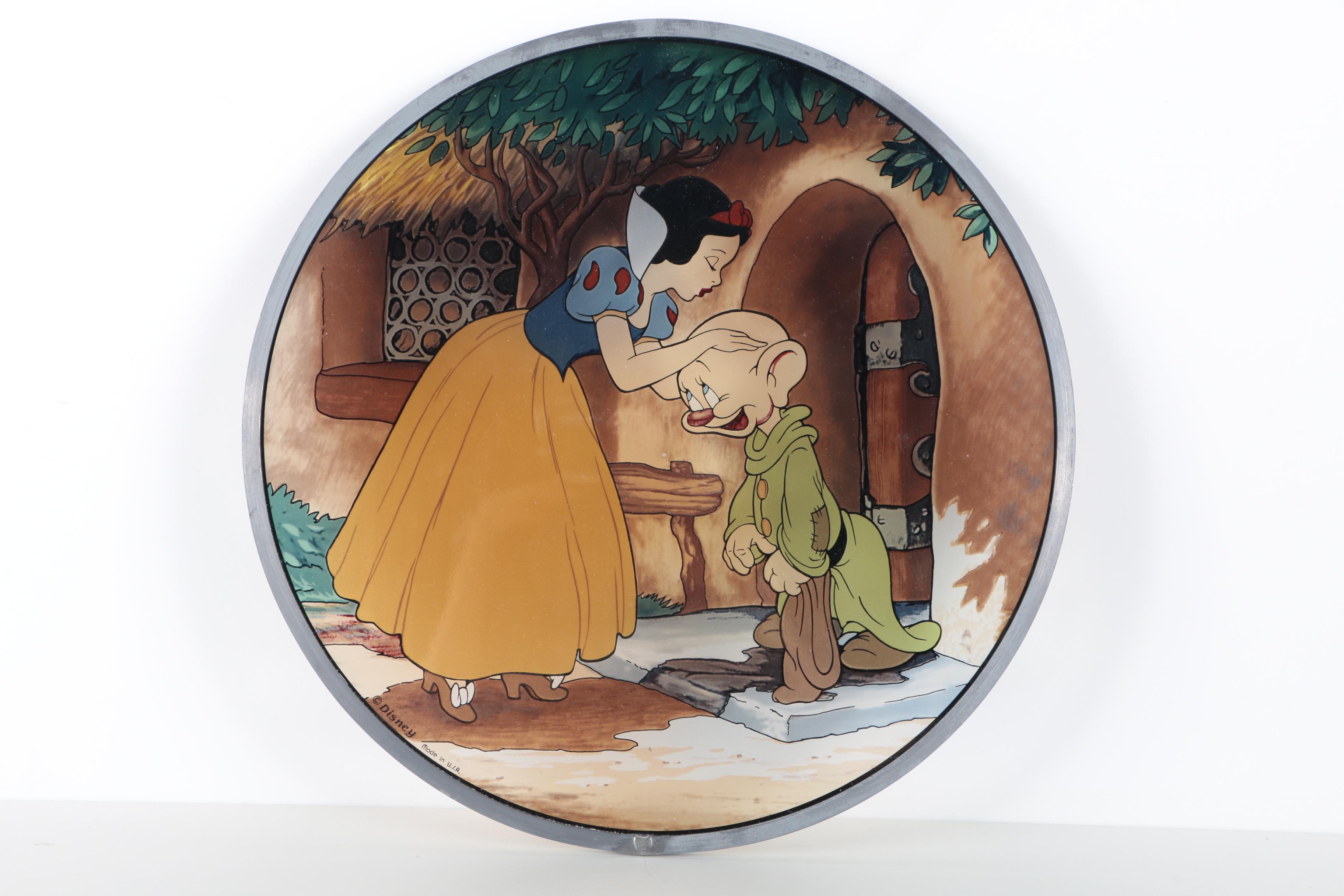 Two Limited Edition Disney Stained Glass Panes