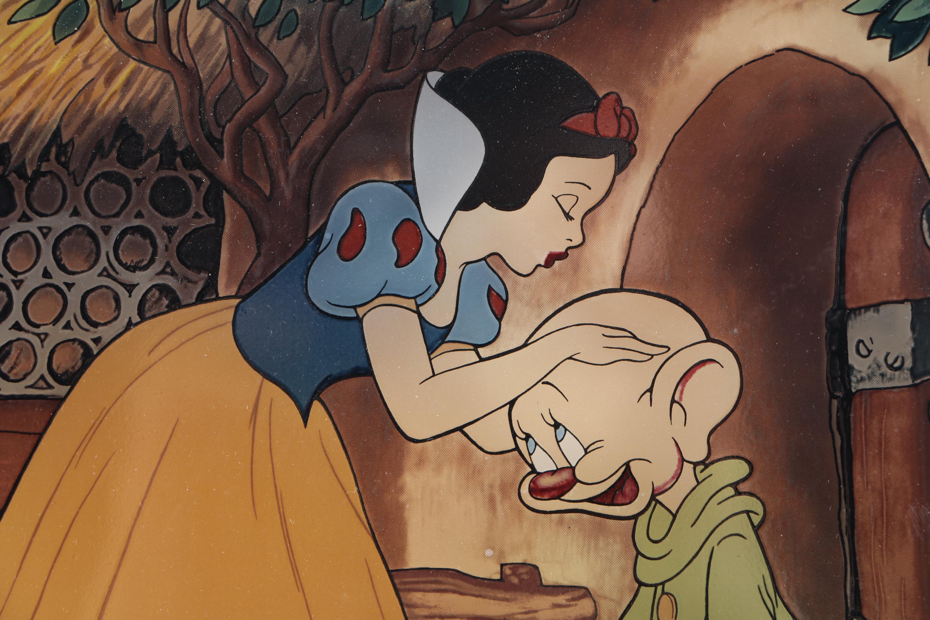 Two Limited Edition Disney Stained Glass Panes