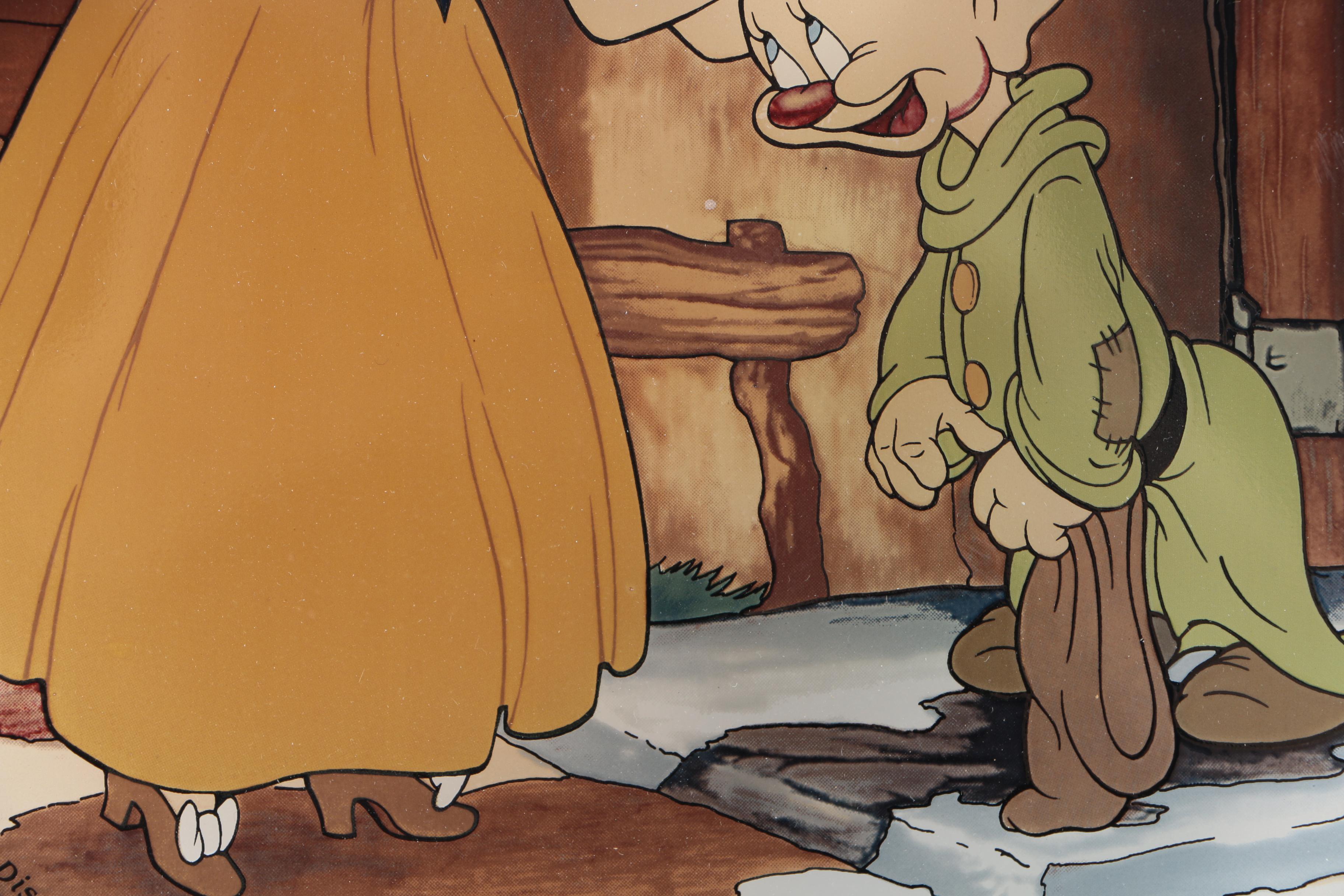 Two Limited Edition Disney Stained Glass Panes