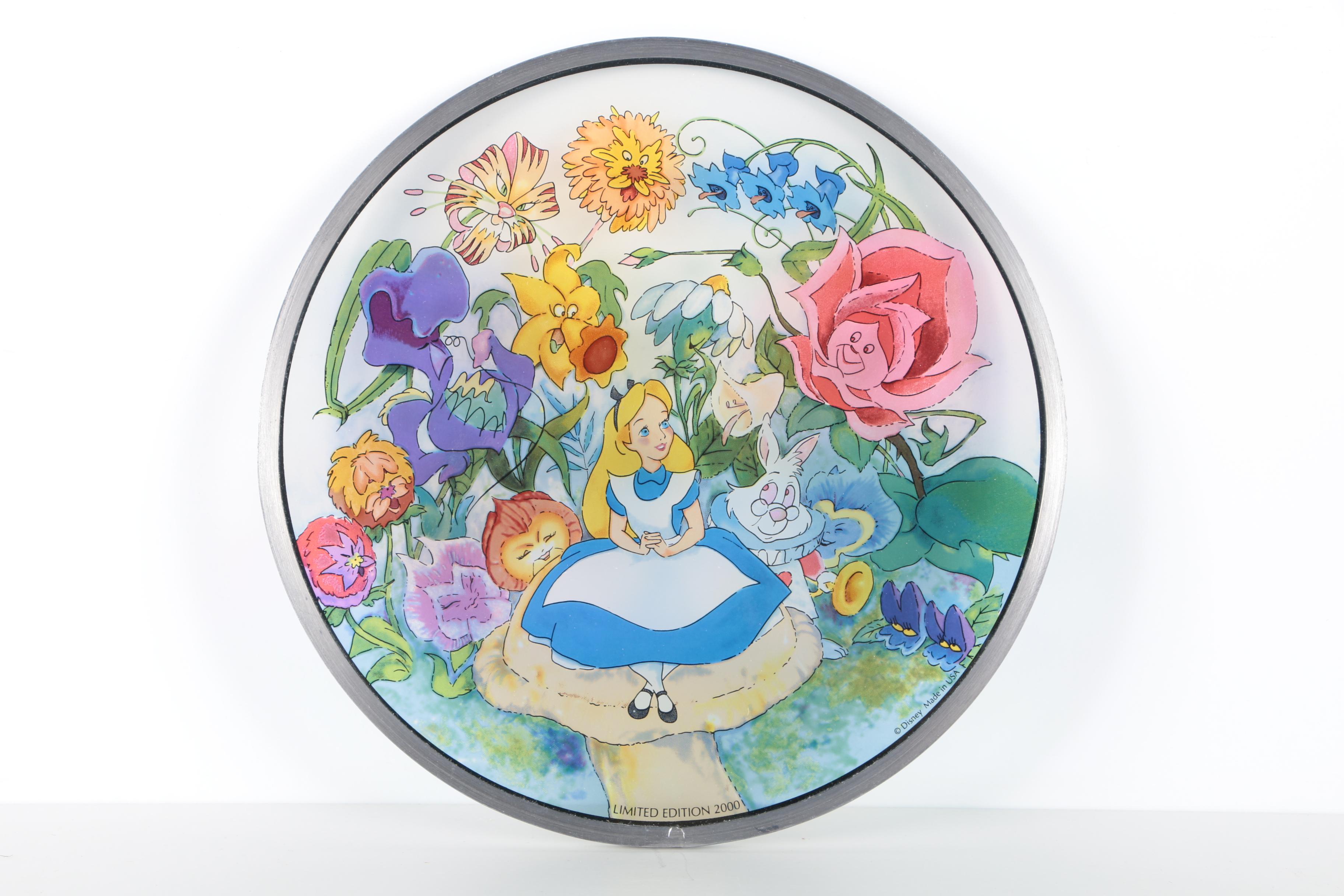 Two Limited Edition Disney Stained Glass Panes