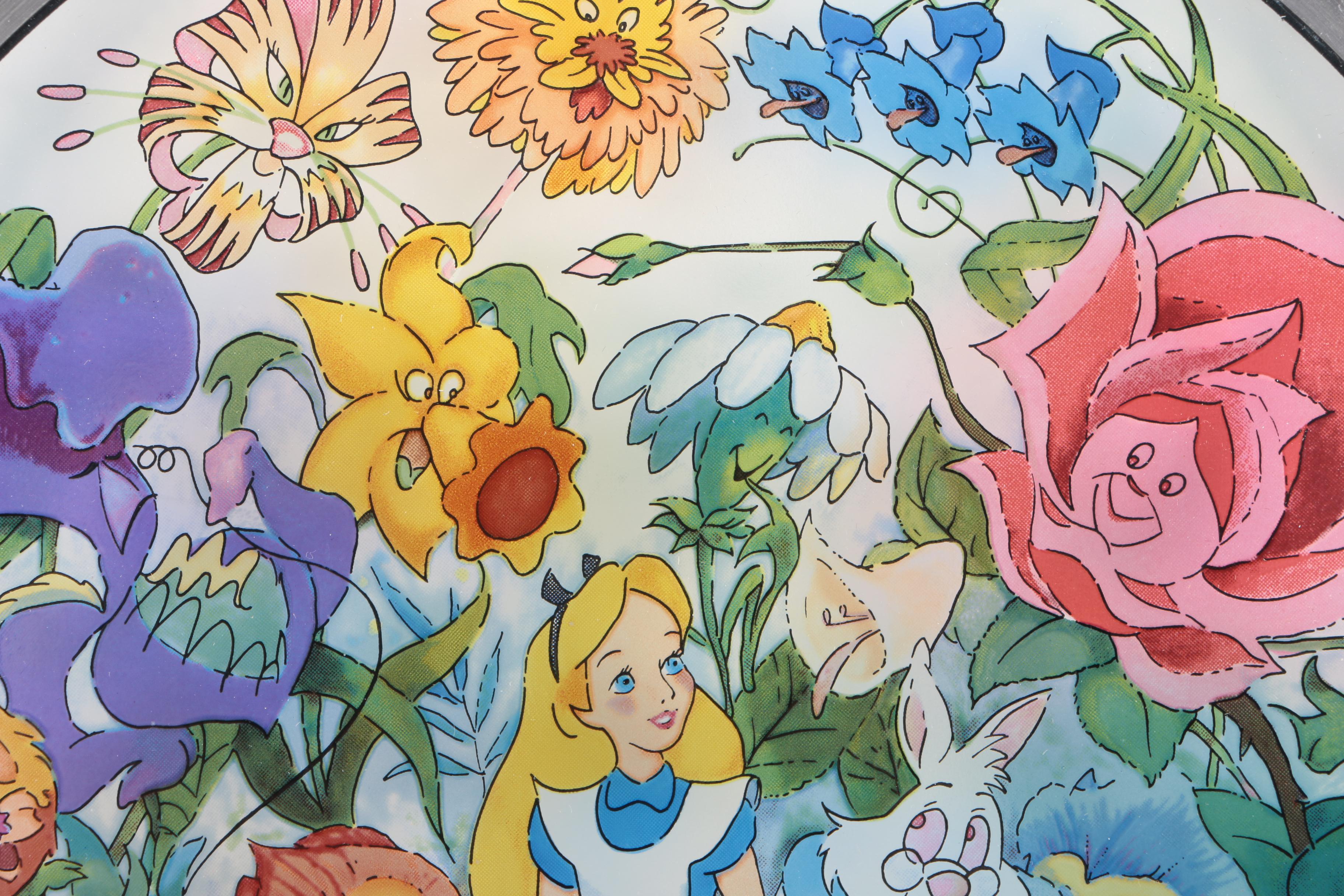 Two Limited Edition Disney Stained Glass Panes