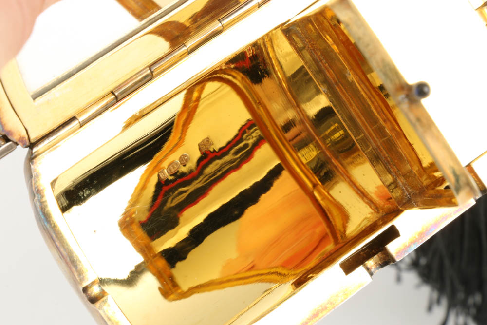 Early 20th Century Sterling Silver Minaudiere with Tassel