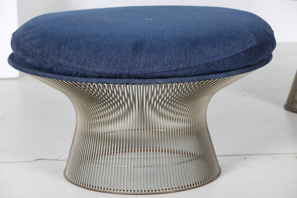Warren Platner Lounge Chair and Ottoman for Knoll Furniture