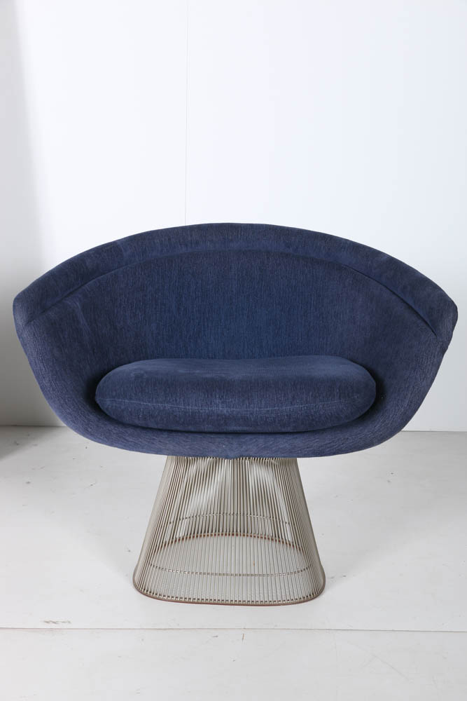 Warren Platner Lounge Chair and Ottoman for Knoll Furniture