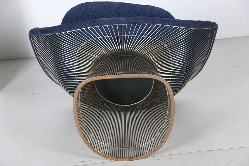 Warren Platner Lounge Chair and Ottoman for Knoll Furniture