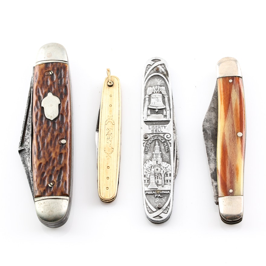 Collection of Dual Blade Pocket Knives