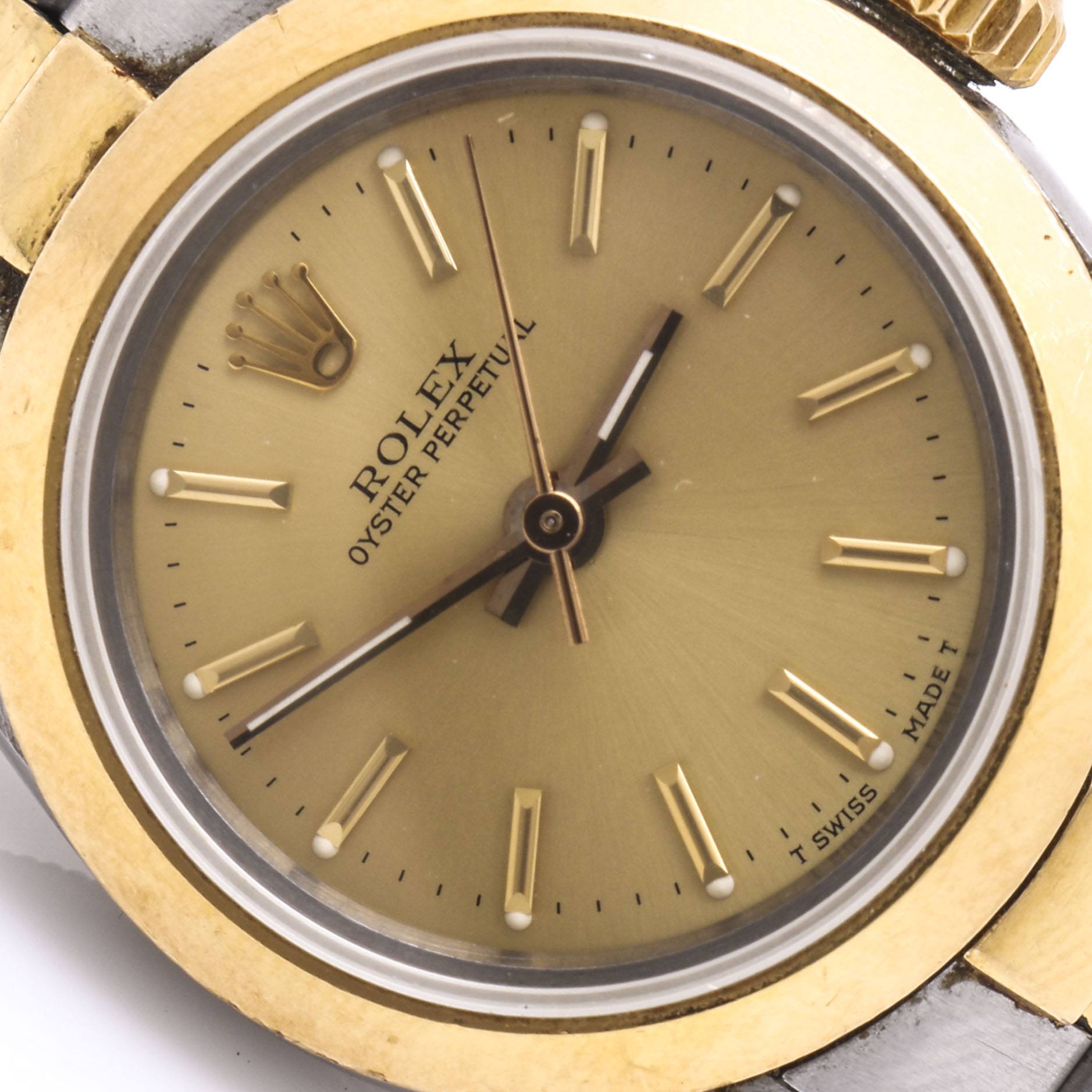Rolex Oyster Perpetual 18K Yellow Gold and Stainless Steel Watch