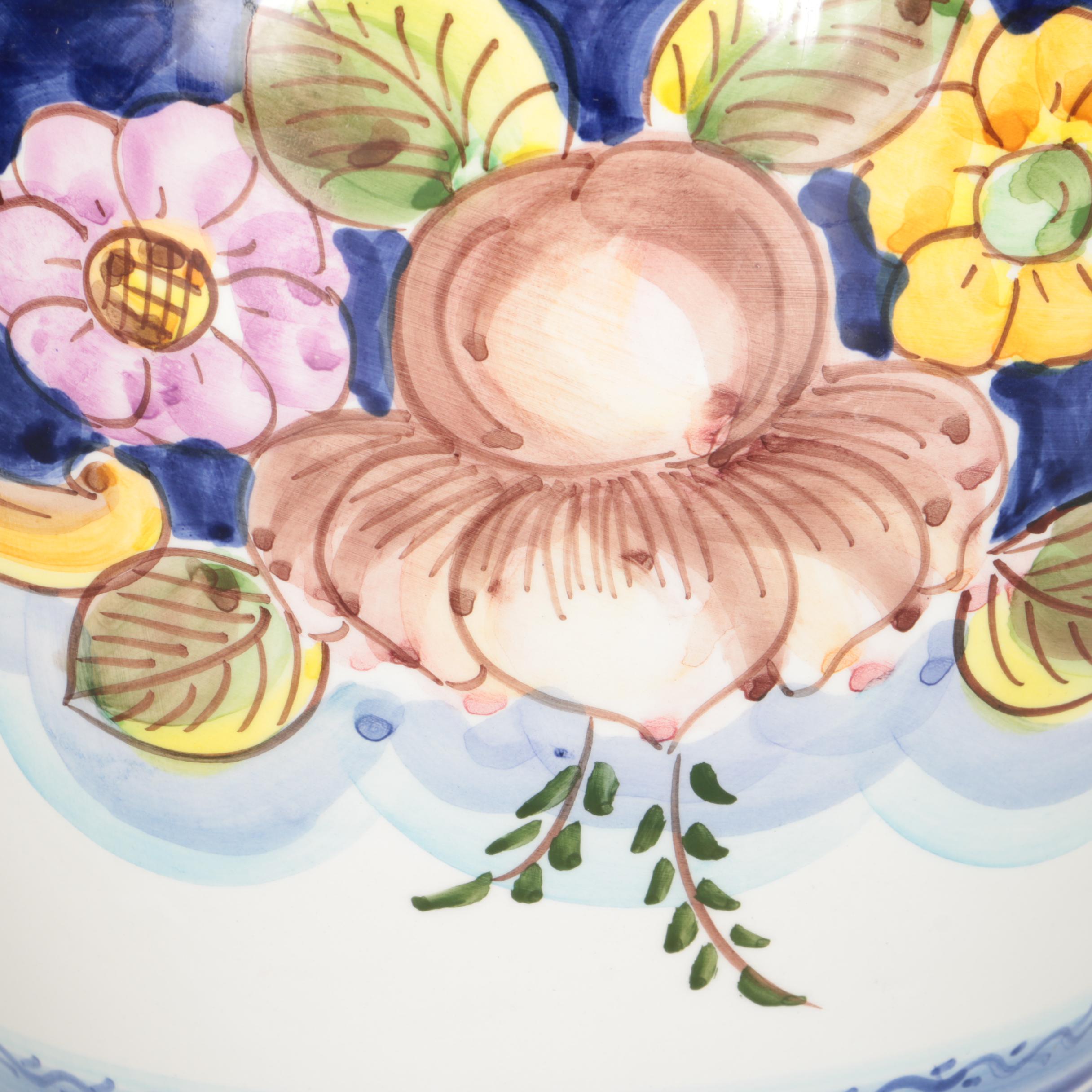 Catalina Alcaide Hand-Painted Spanish Urn