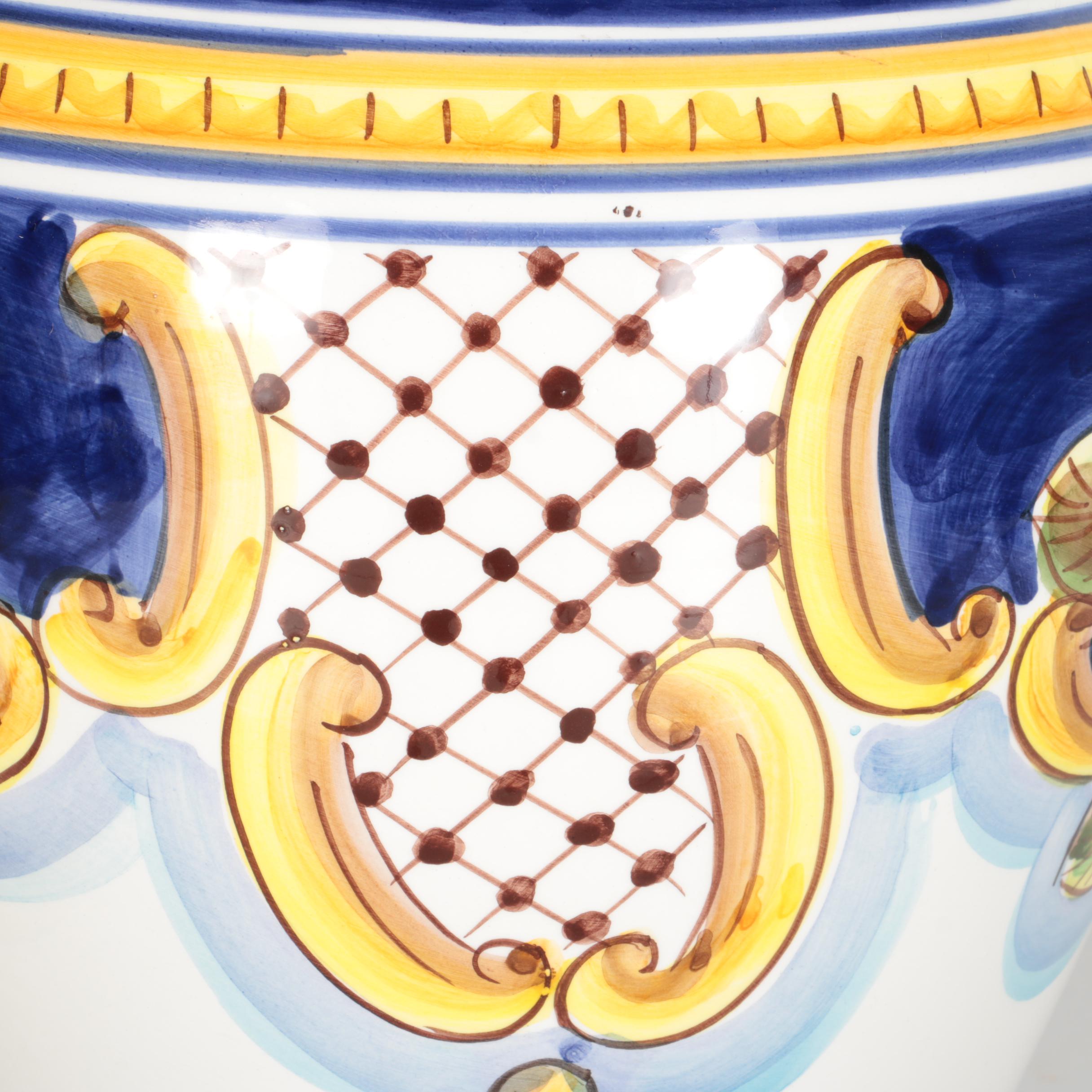 Catalina Alcaide Hand-Painted Spanish Urn