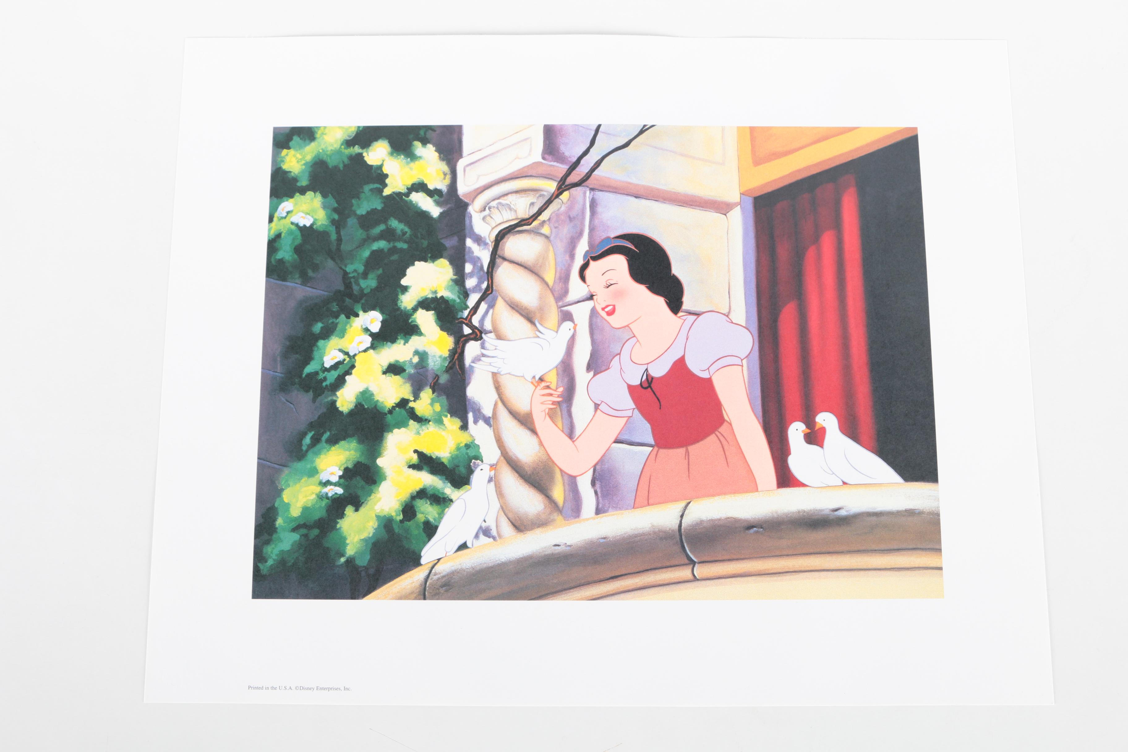 Collection of Unframed Snow White Offset Lithographs