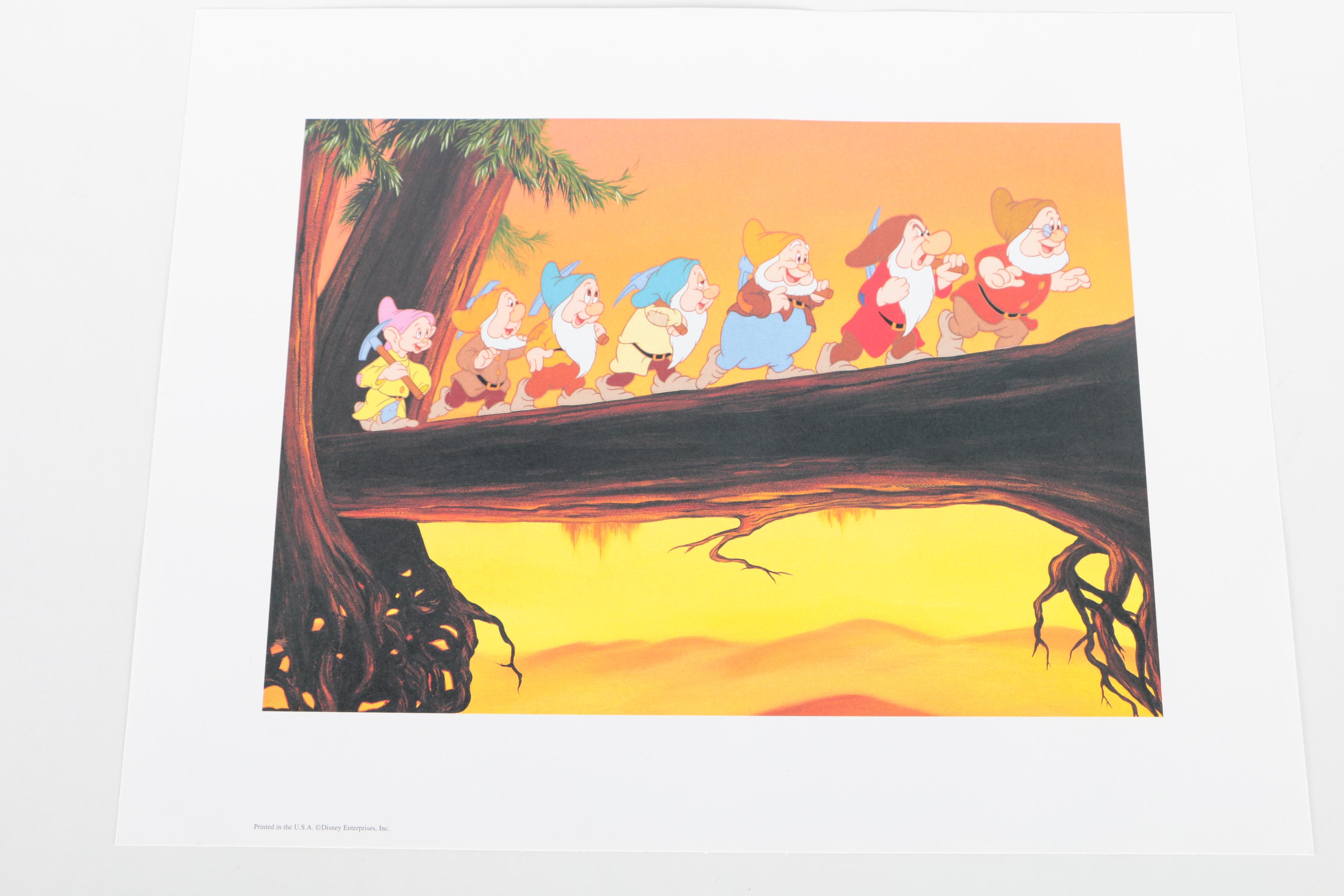Collection of Unframed Snow White Offset Lithographs