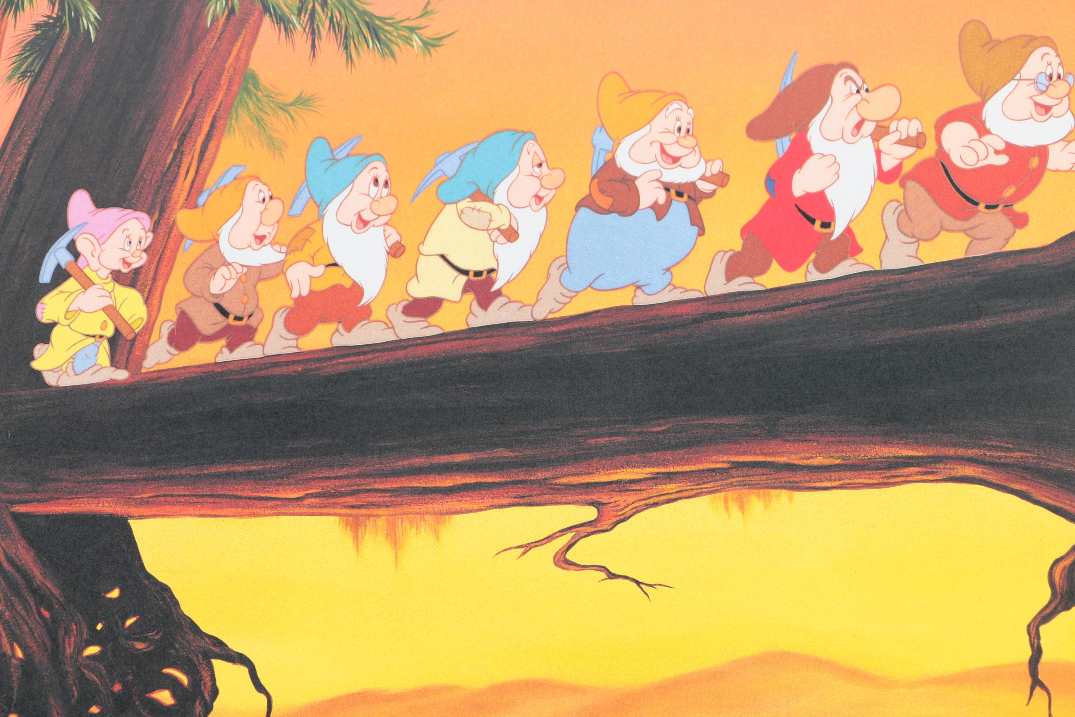 Collection of Unframed Snow White Offset Lithographs