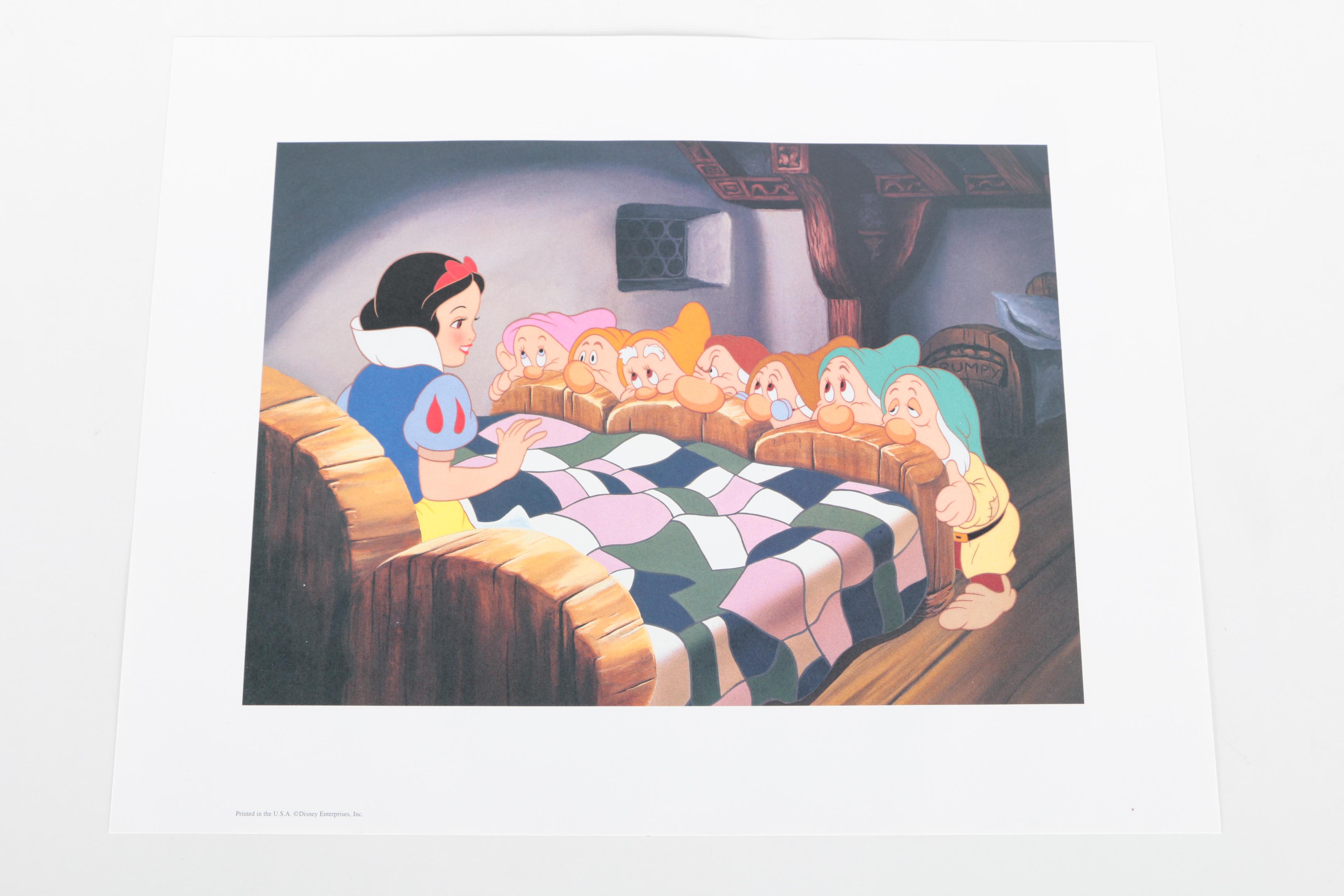 Collection of Unframed Snow White Offset Lithographs