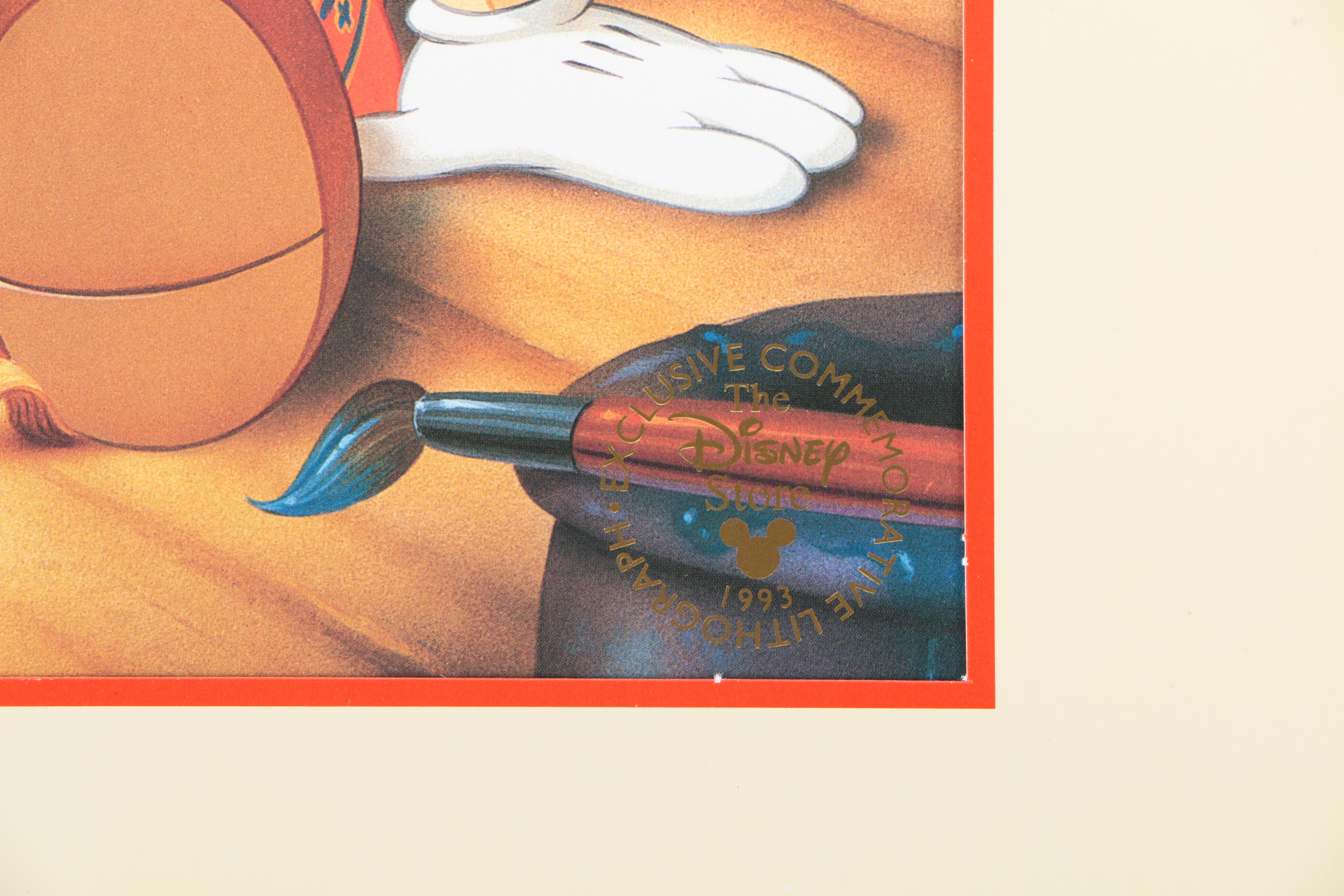 Offset Lithograph From The Walt Disney Company "Pinocchio"