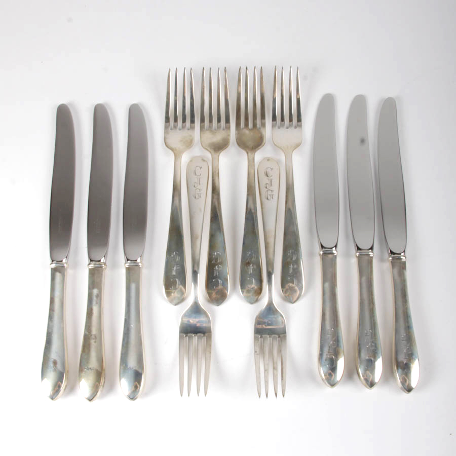 S. Kirk & Son Monogrammed Sterling Silver Flatware