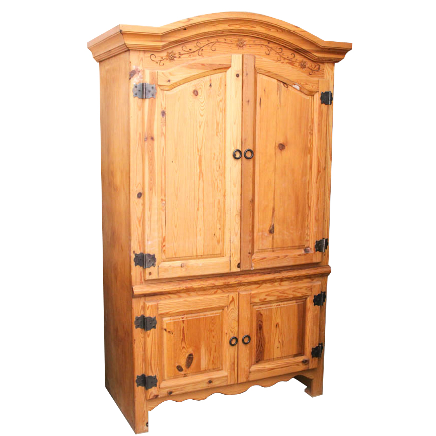Pine Entertainment Armoire