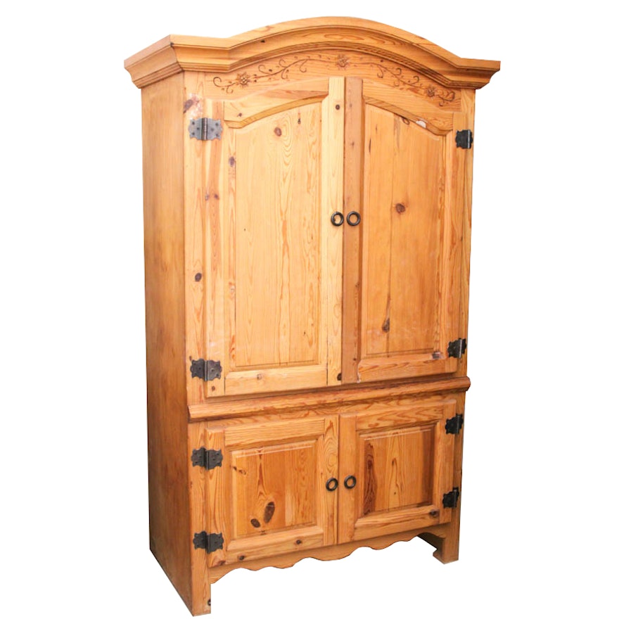 Pine Entertainment Armoire