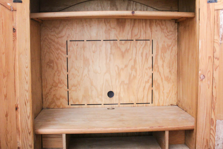 Pine Entertainment Armoire