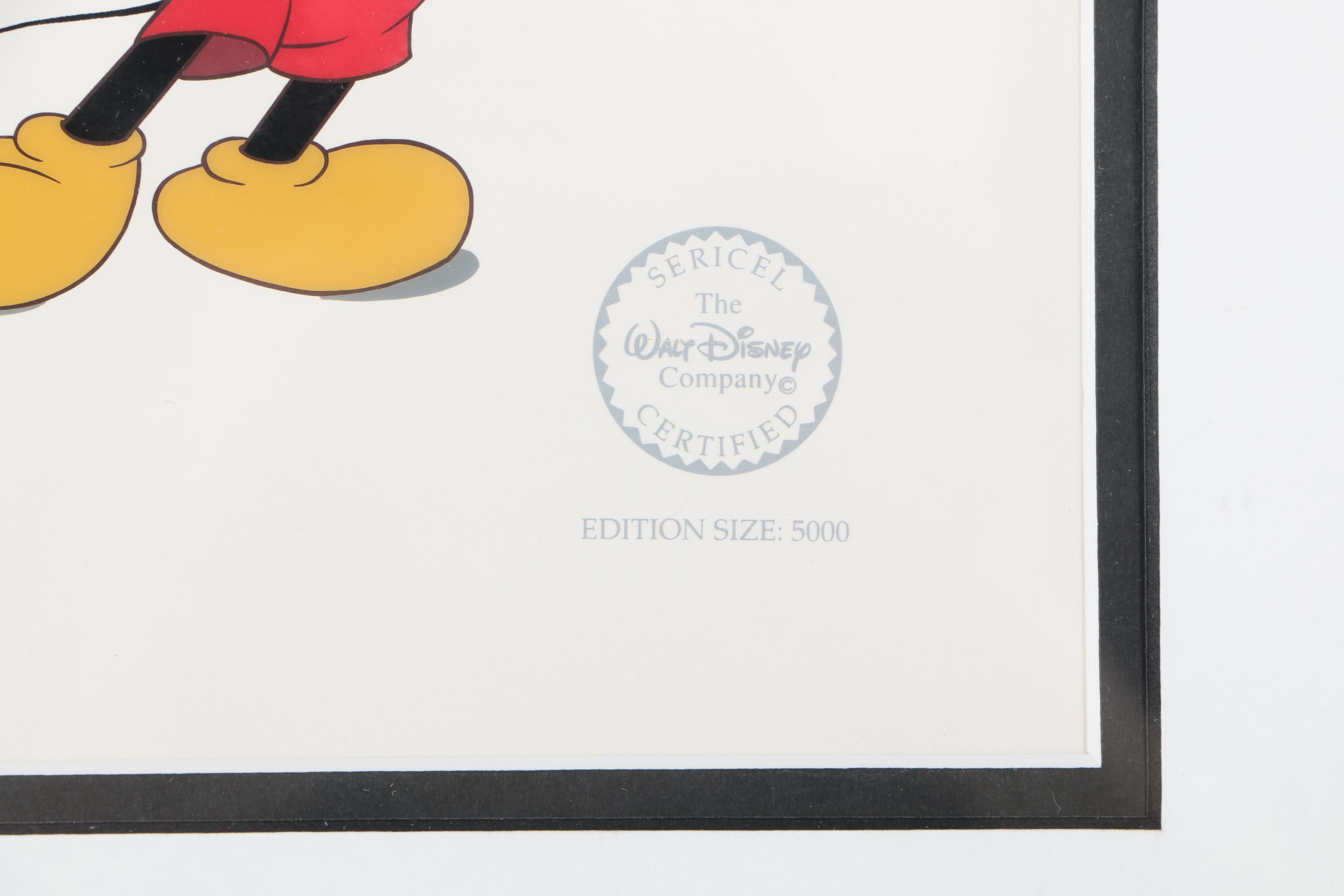 The Walt Disney Company Limited Edition Sericel "Mickey Through the Years"