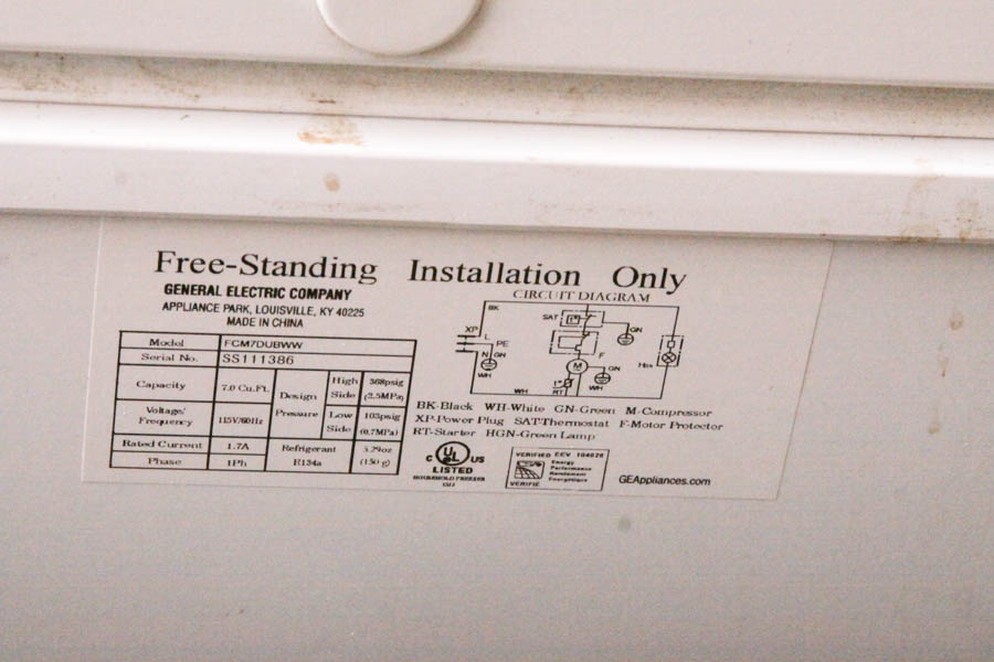 General Electric Chest Freezer