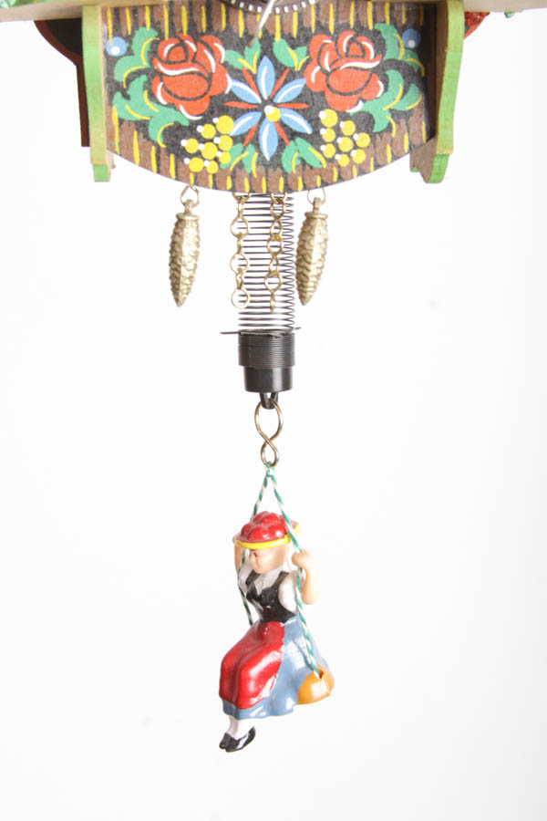 Miniature German Cuckoo Clock and Accent Mirror